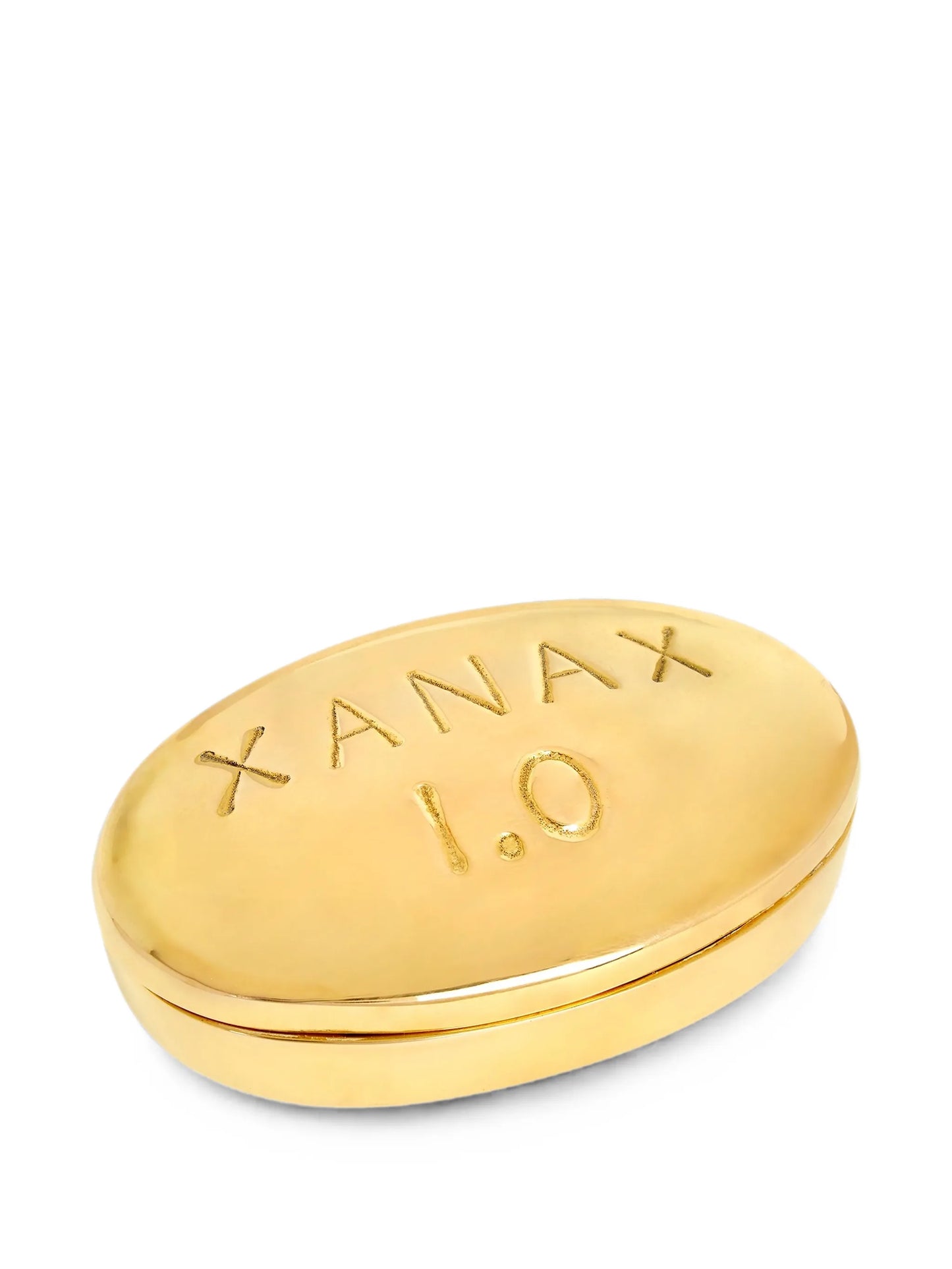 Xanax brass pill box