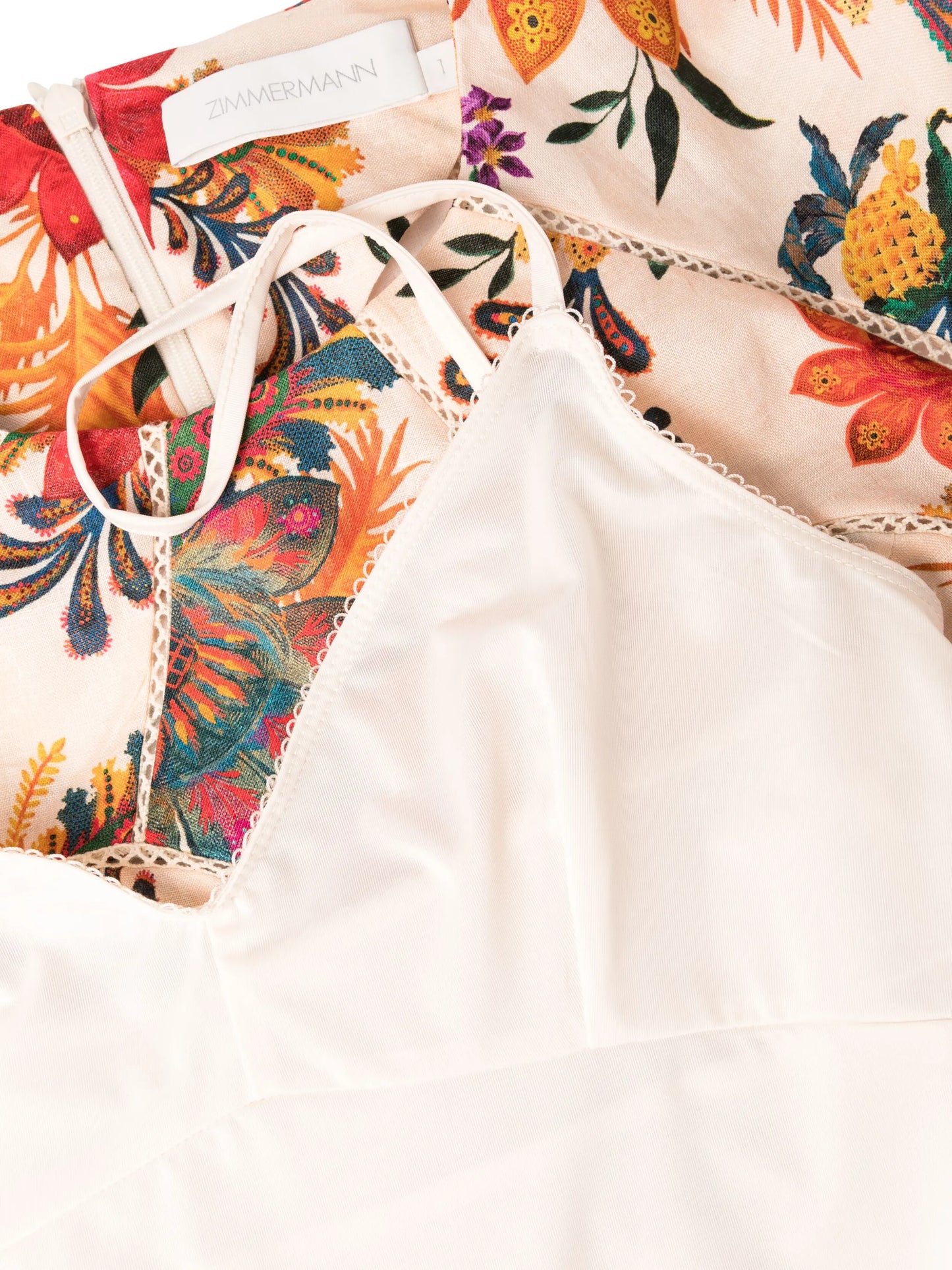 Ginger floral-print flared minidress