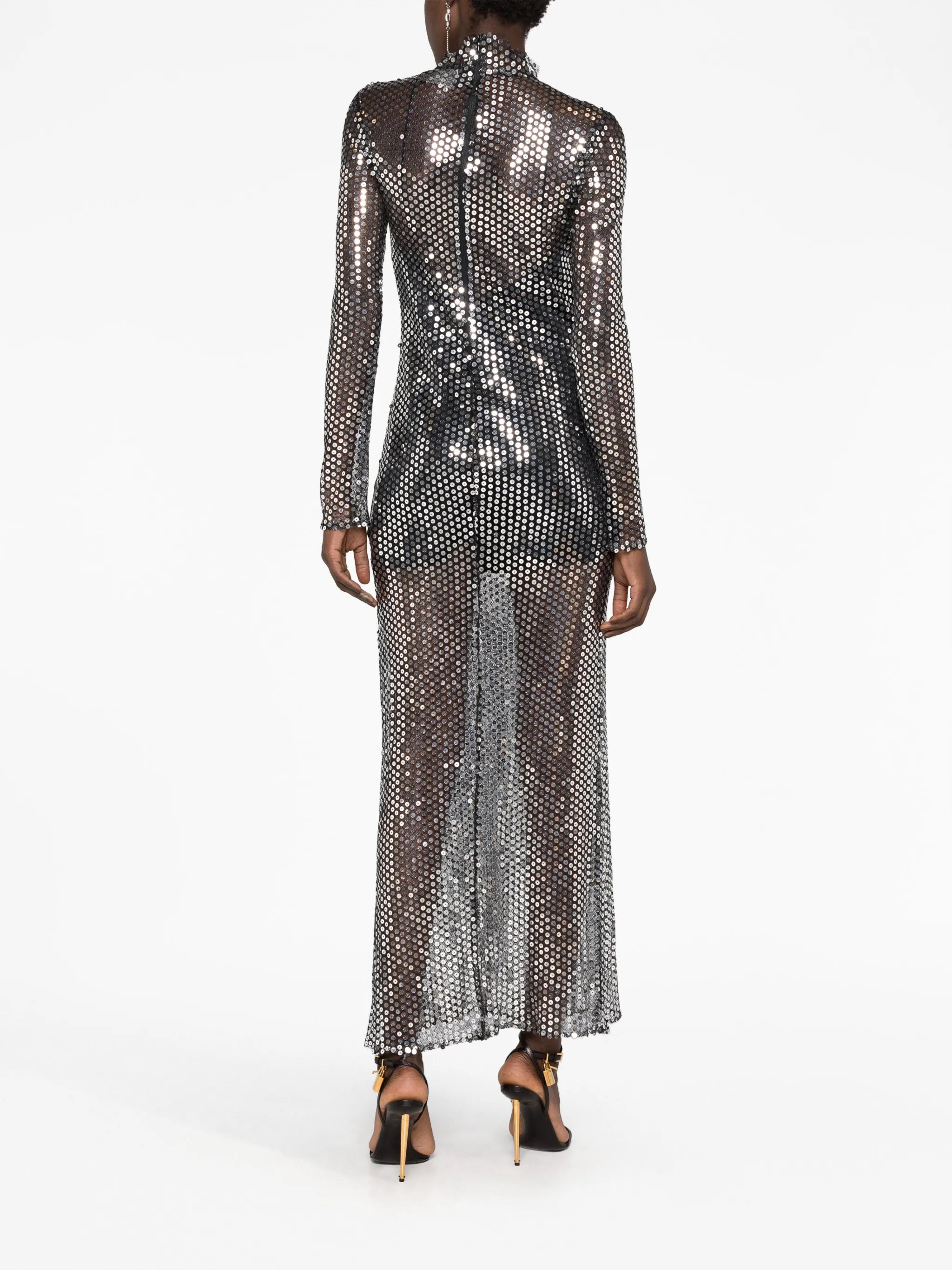 Tina sequin-embellished maxi dress