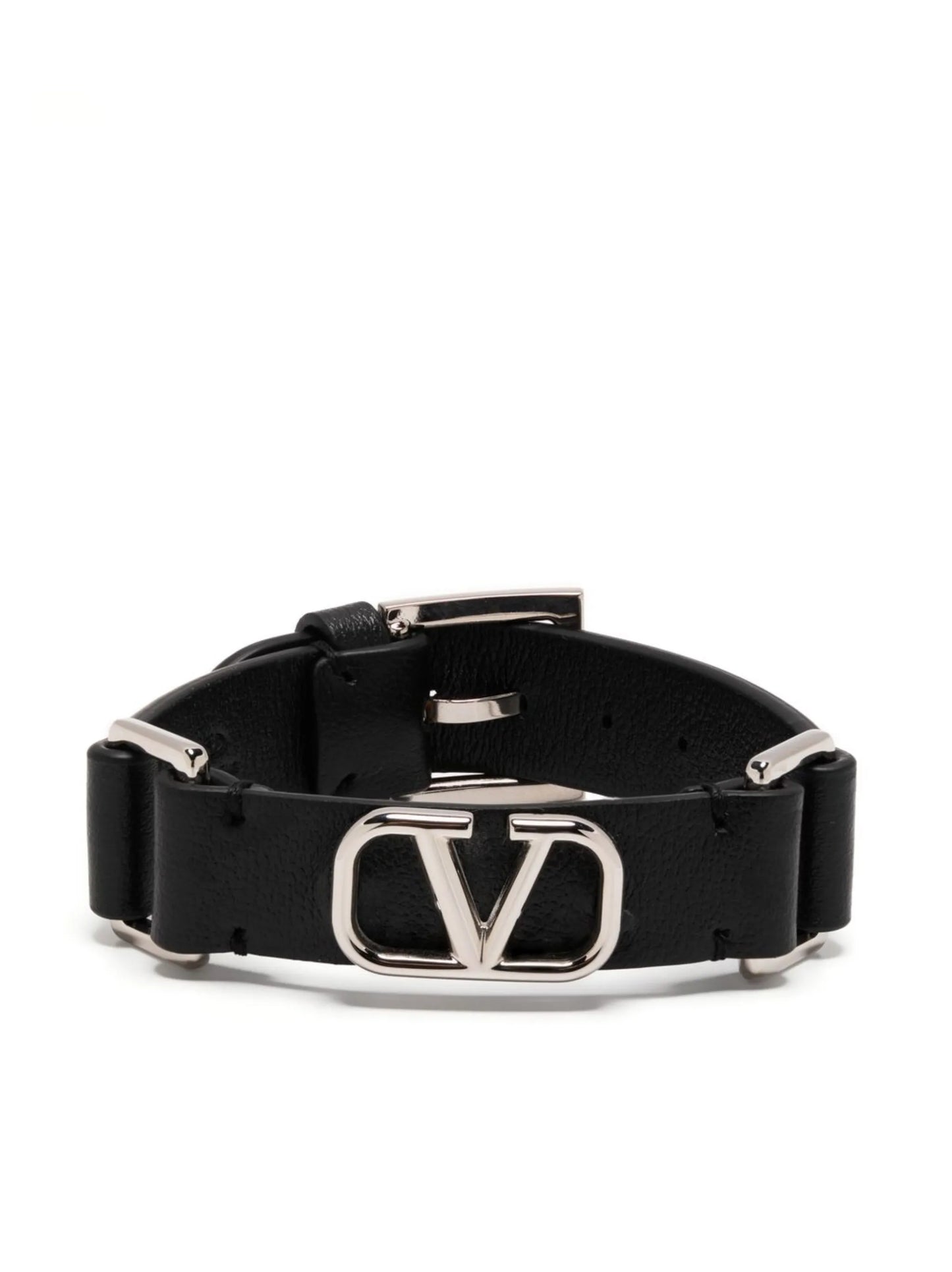 VLogo leather bracelet