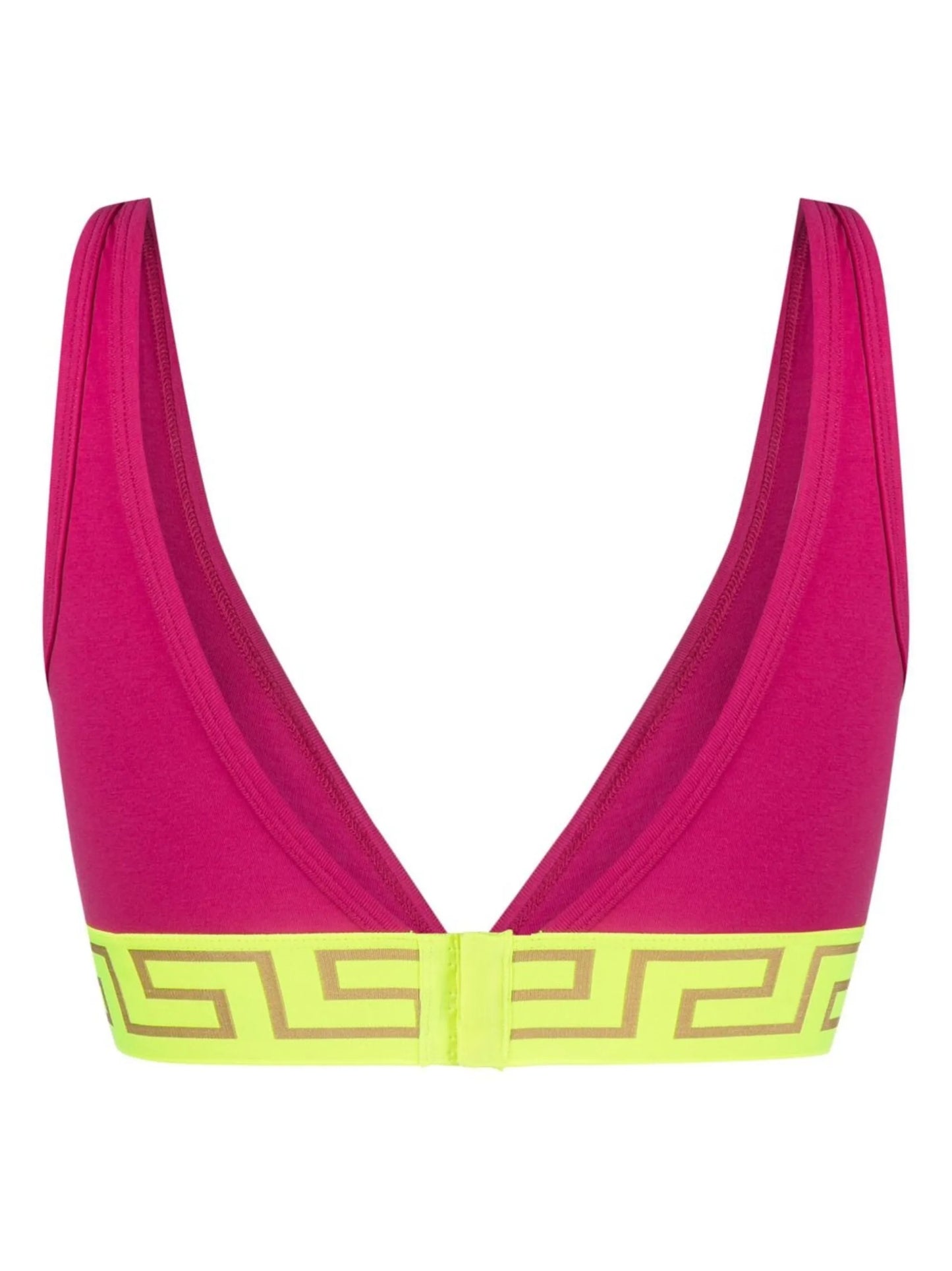 Greca-print bra