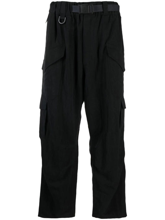 belted cargo trousers