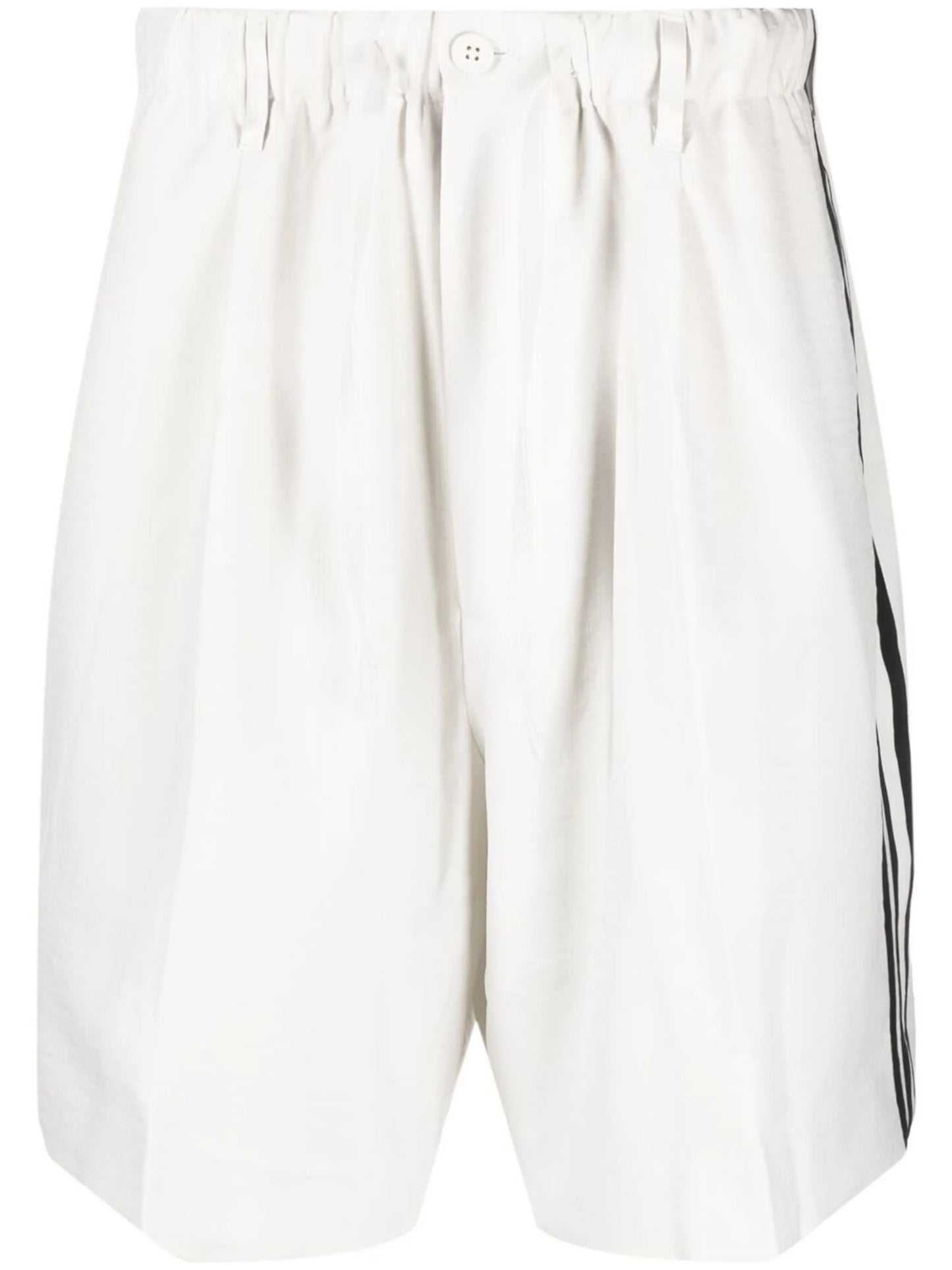 side-stripe cotton shorts
