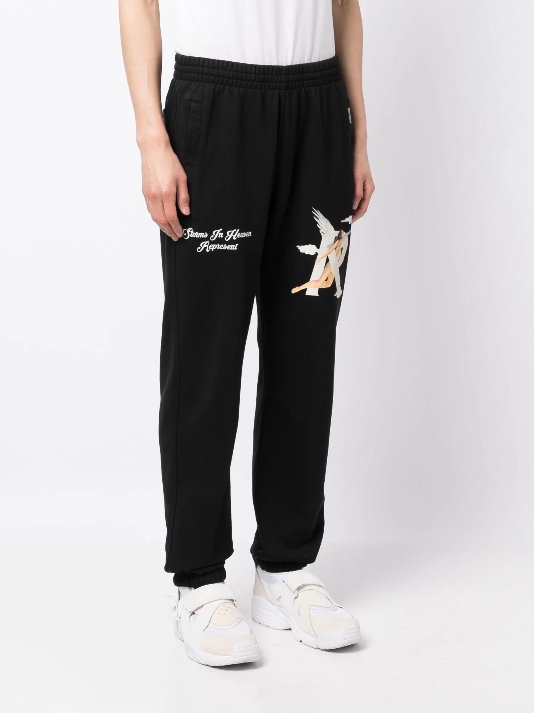 logo-print cotton track pants