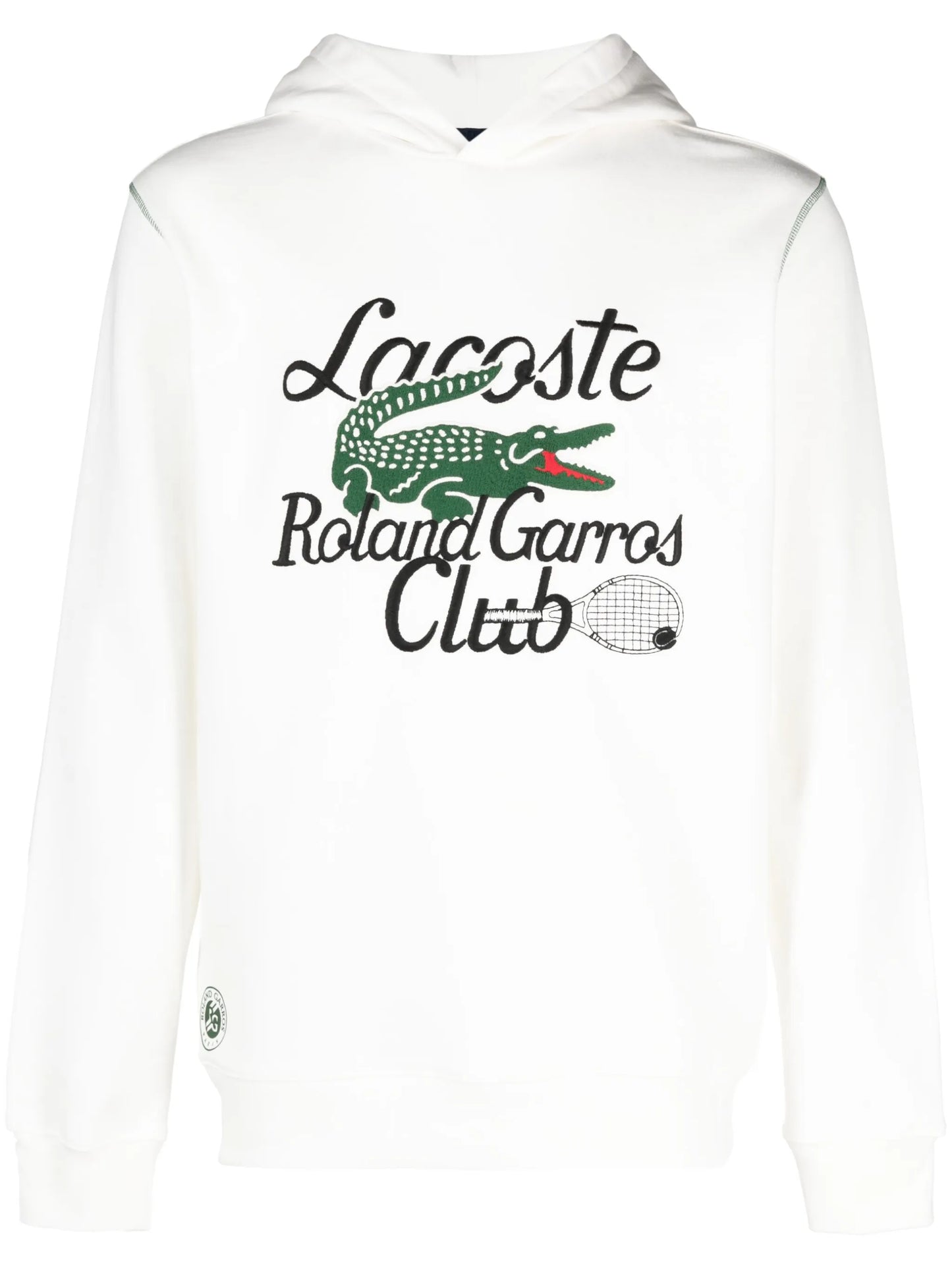 logo-embroidery cotton hoodie