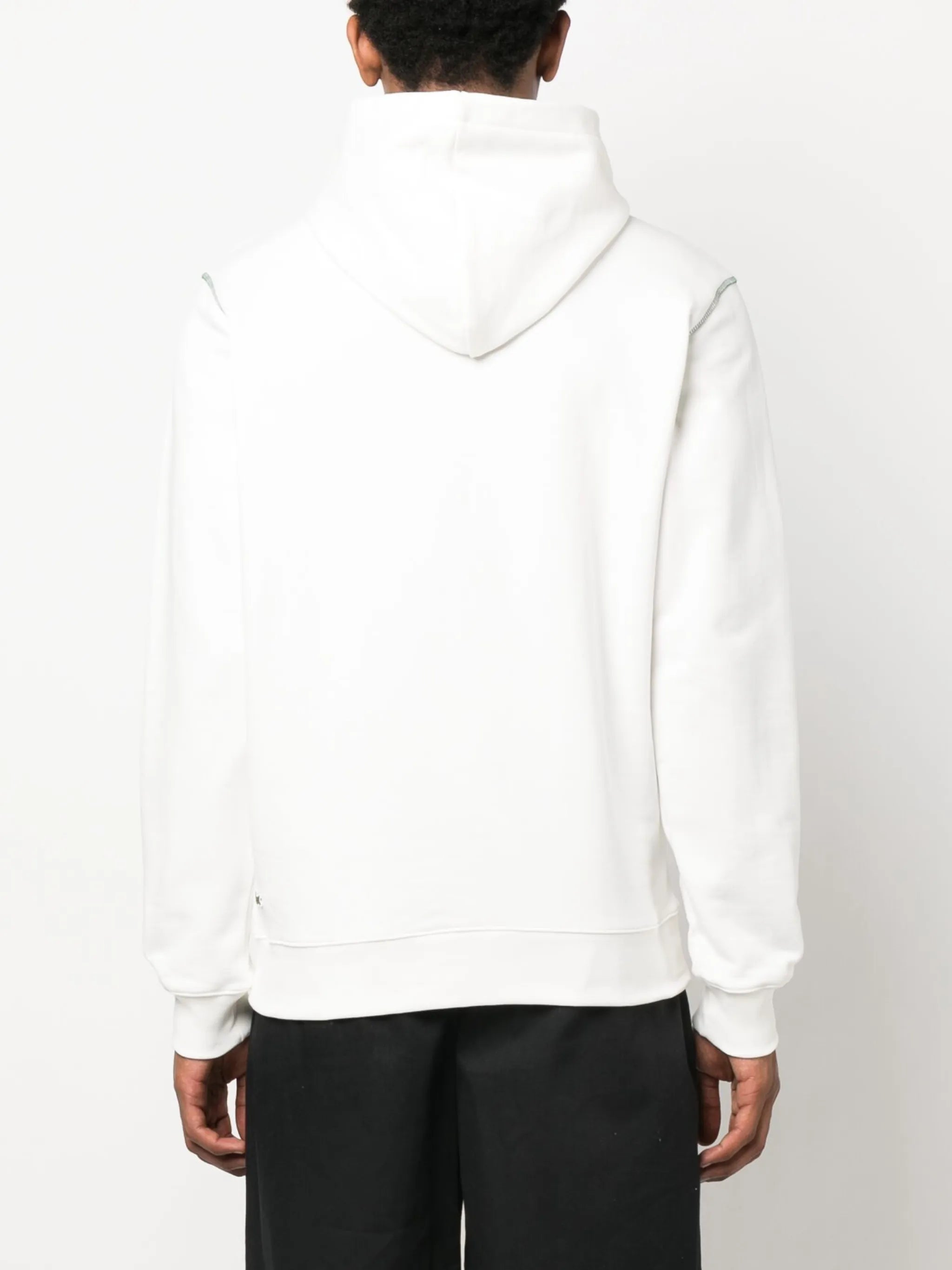 logo-embroidery cotton hoodie