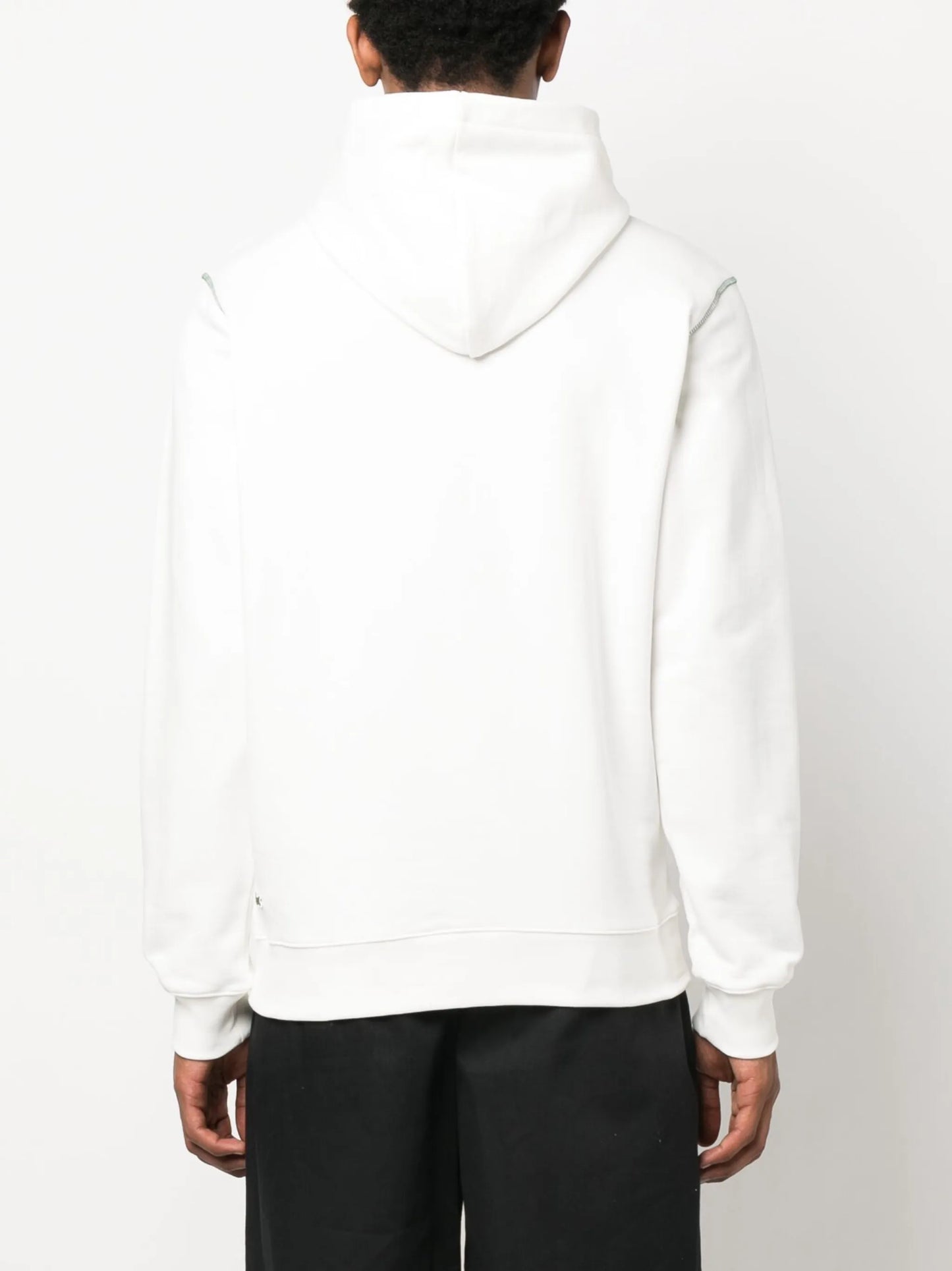 logo-embroidery cotton hoodie