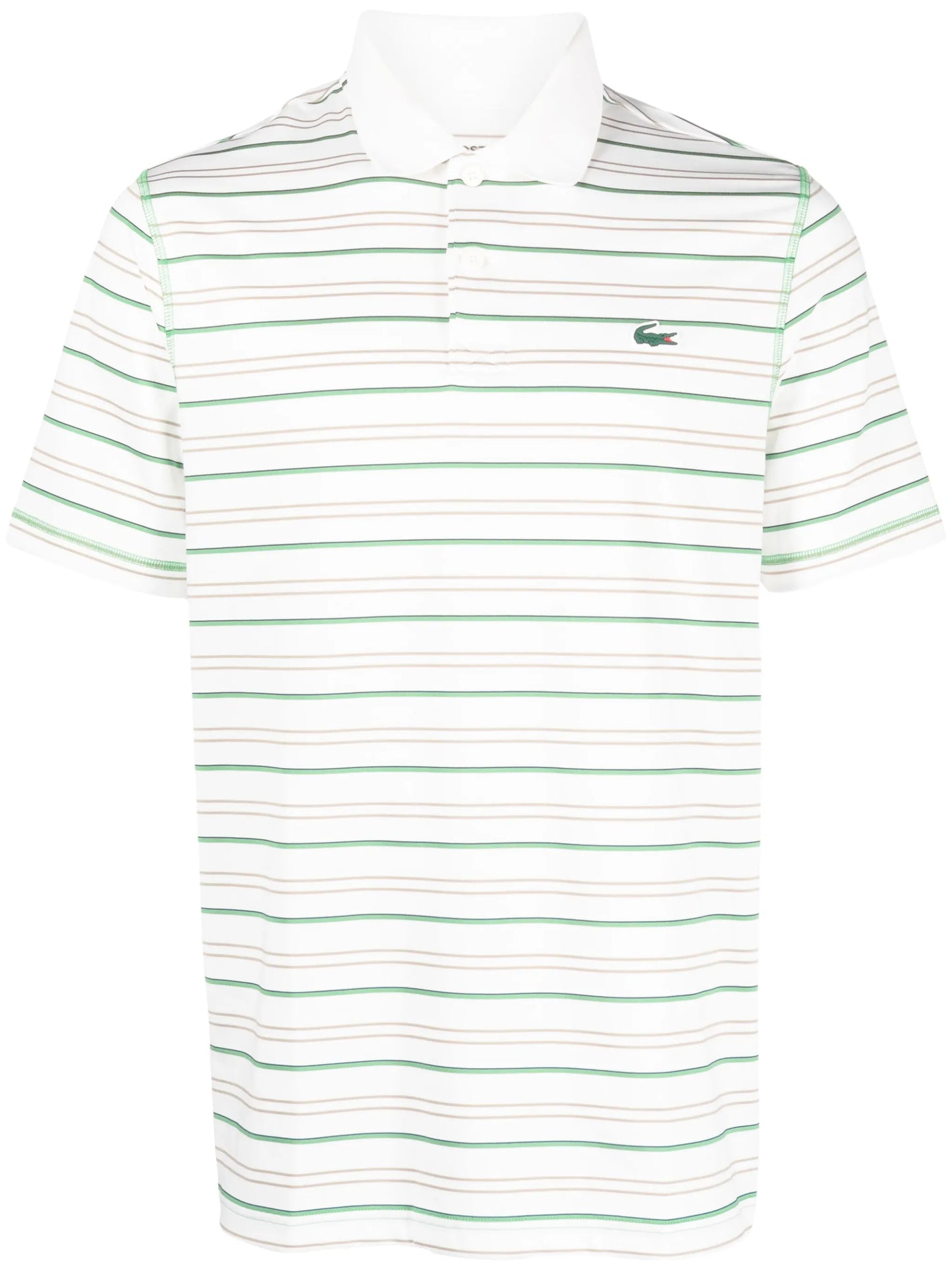 short-sleeve striped polo shirt