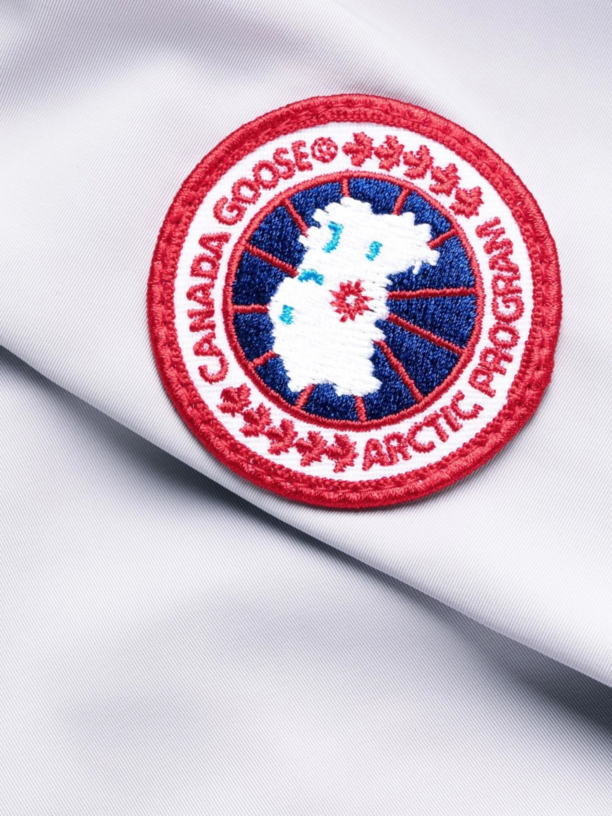 logo-patch hooded coat