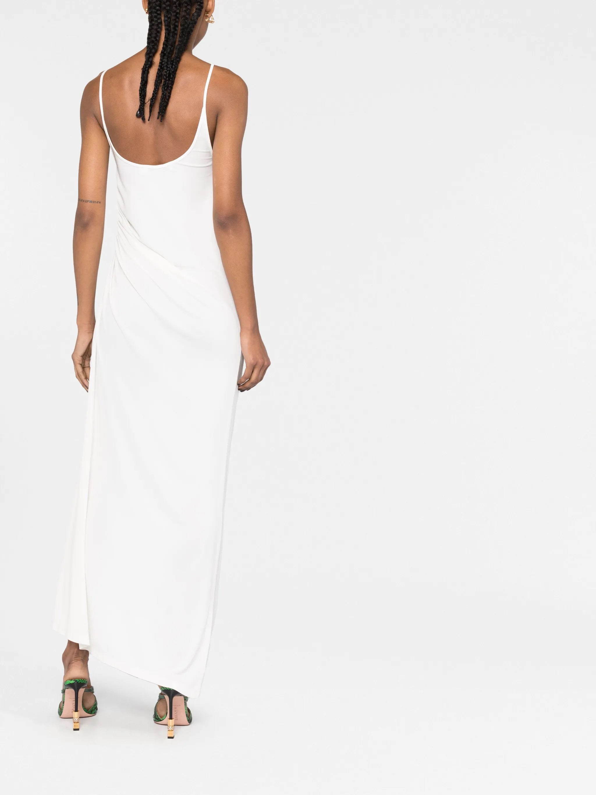Duality Orbit ruched maxi dress