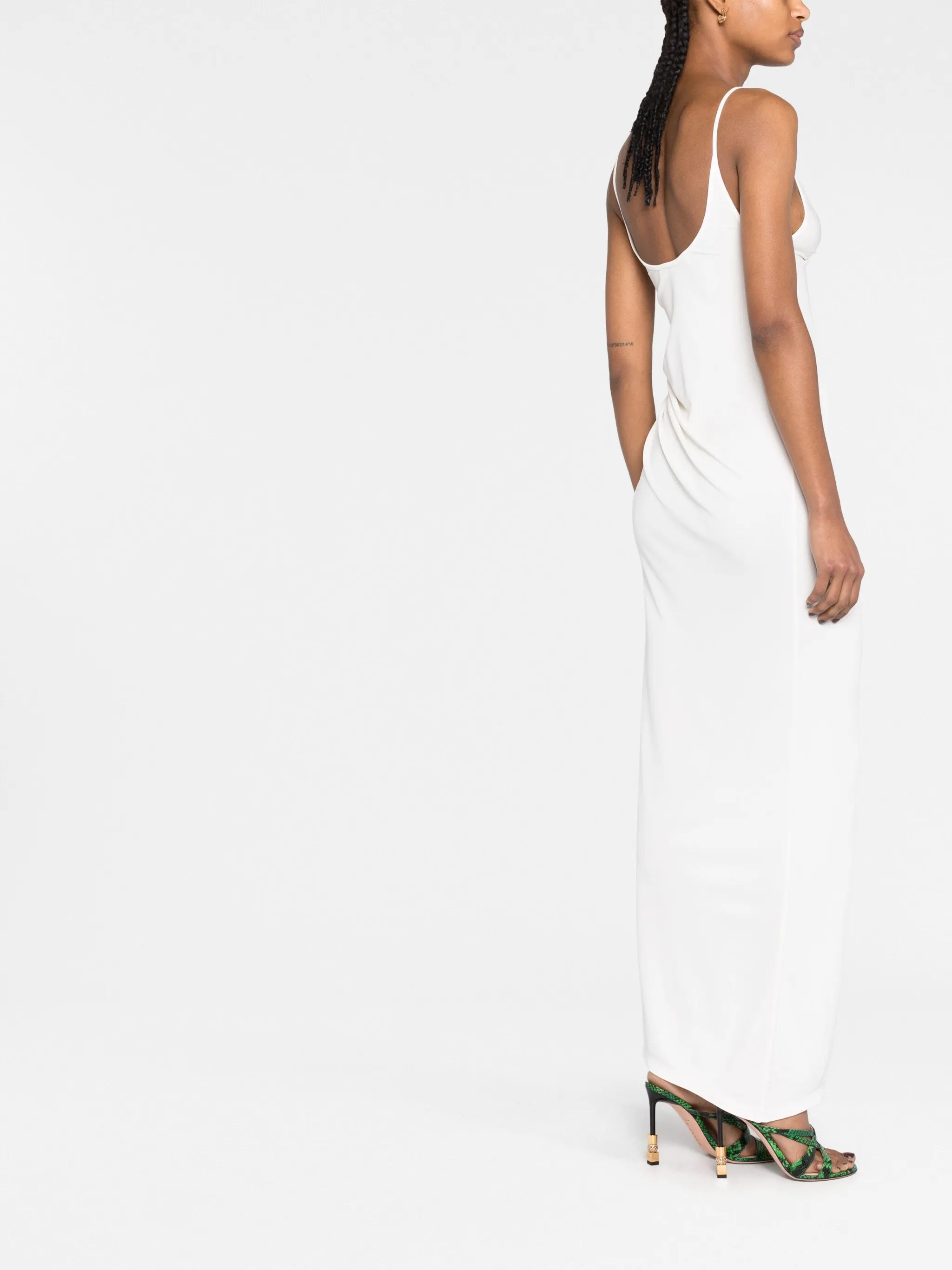Duality Orbit ruched maxi dress