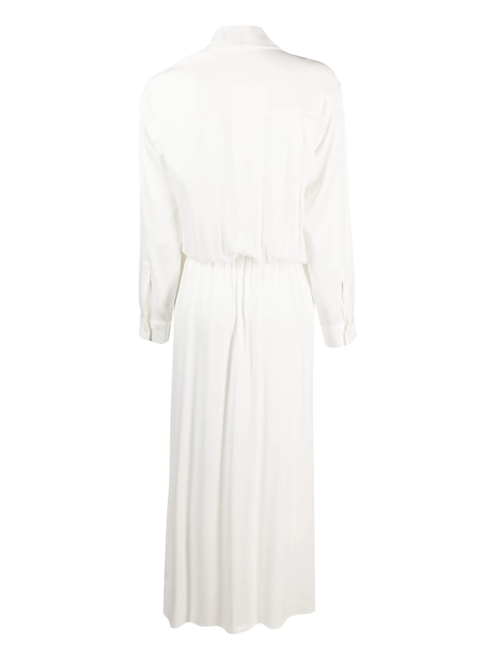 wrap-effect shirt dress