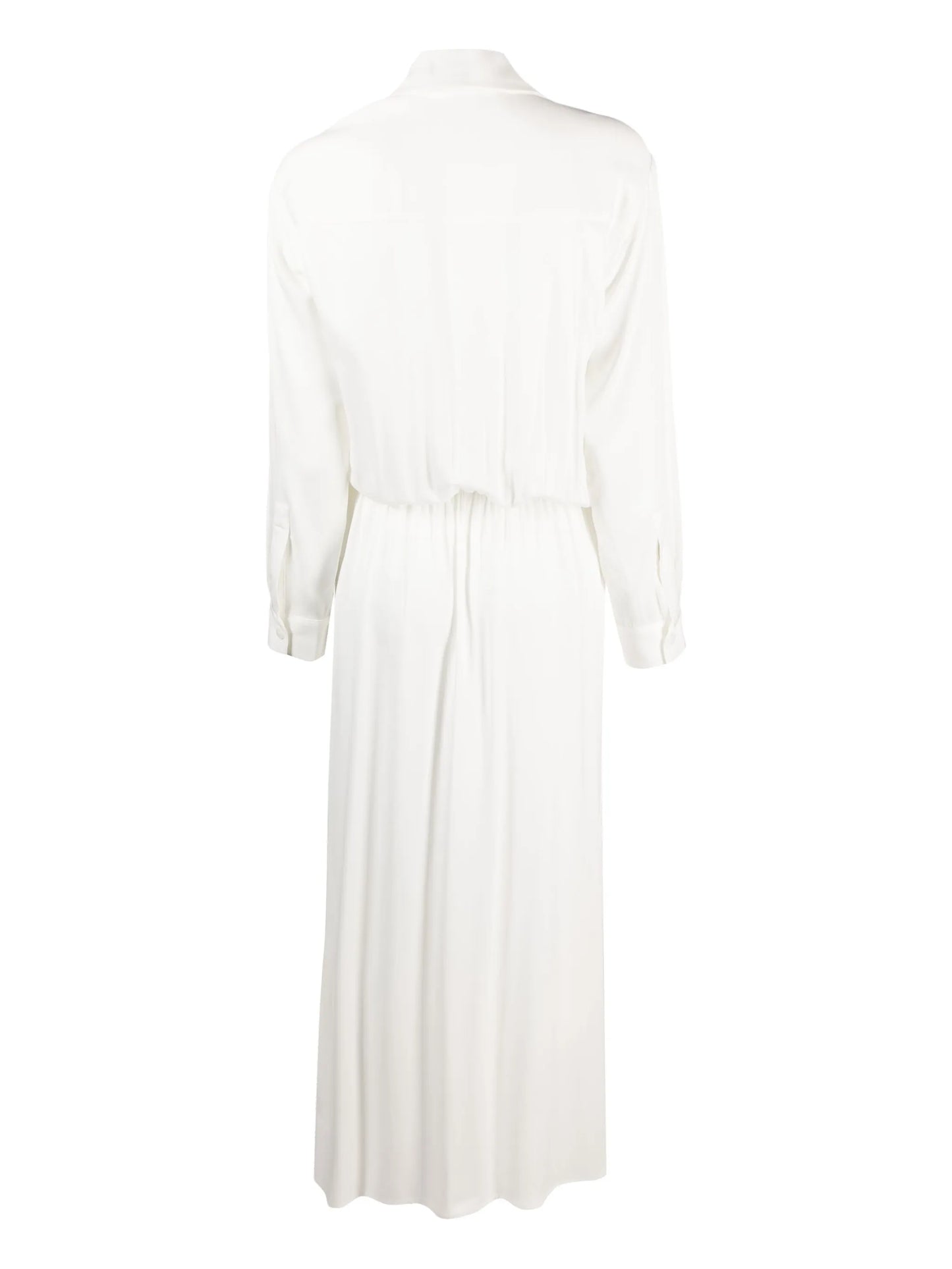 wrap-effect shirt dress
