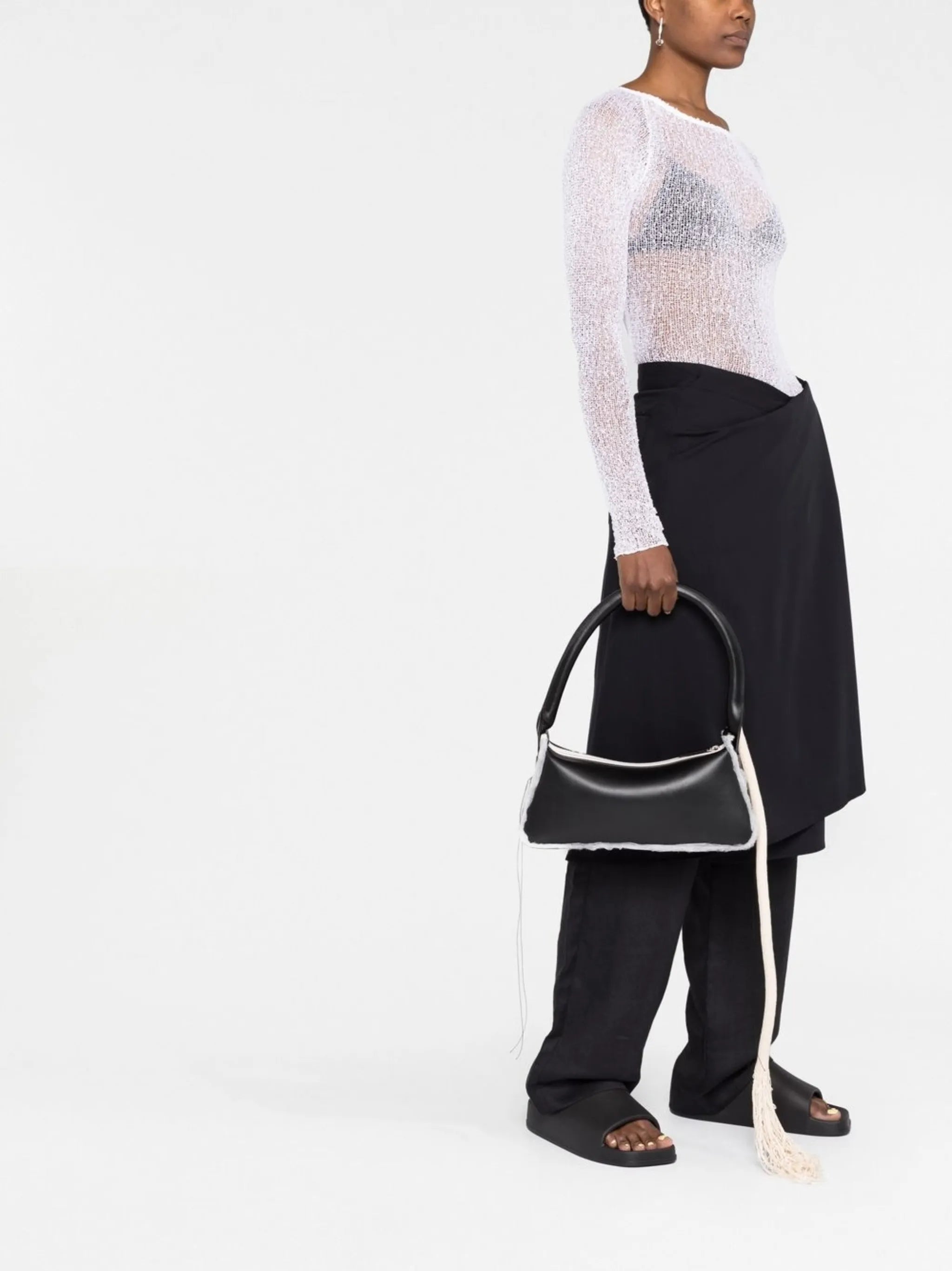 Savvas leather shoulder bag
