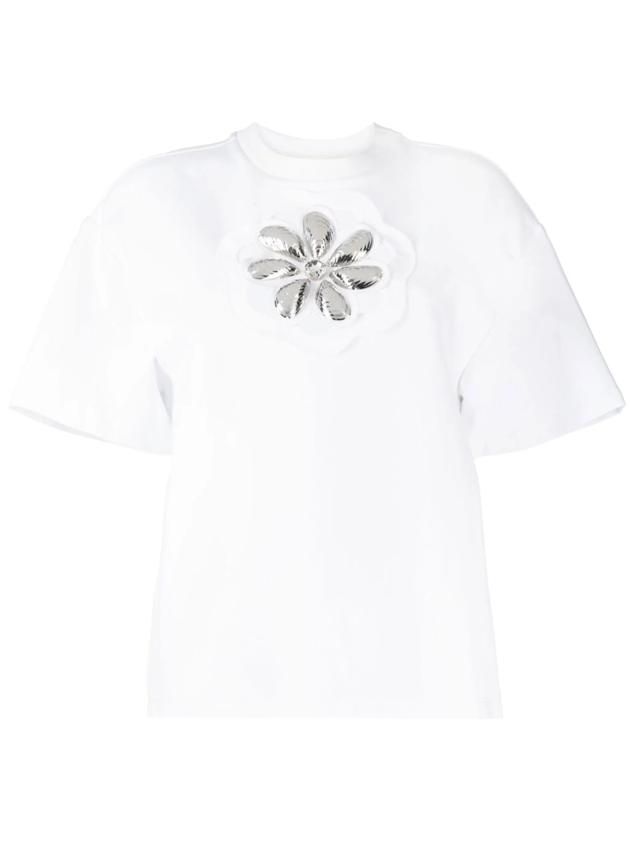 embellished cut-out T-shirt