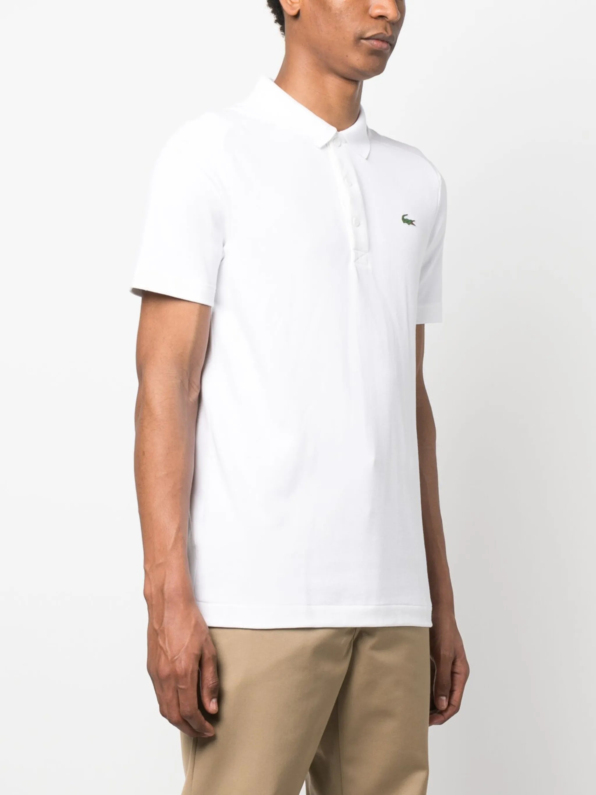 logo-patch short-sleeve polo shirt