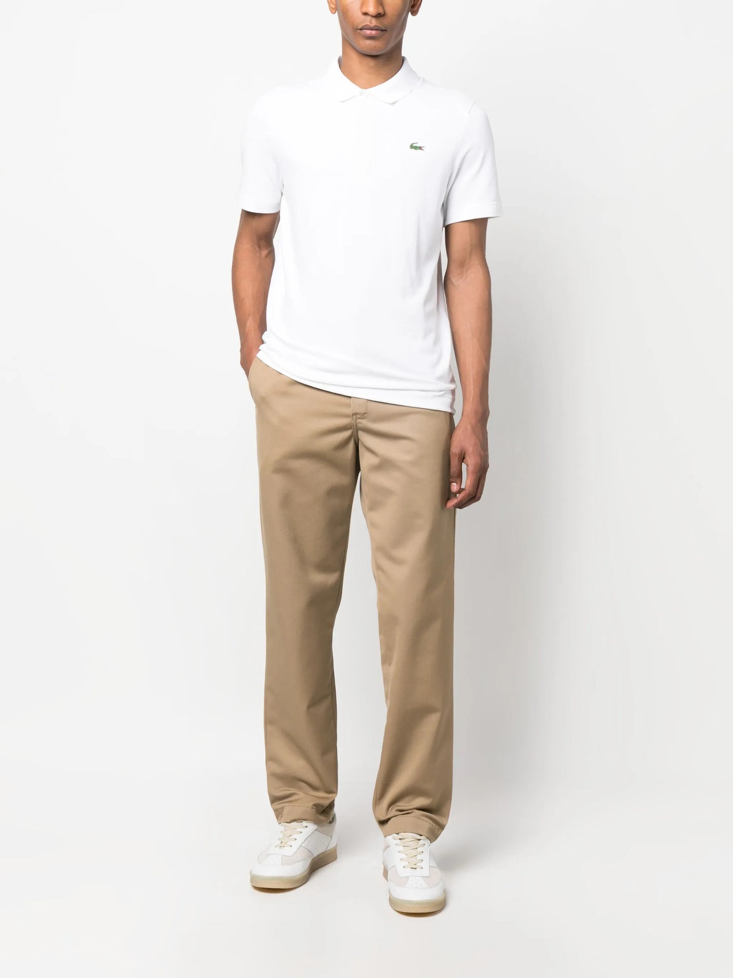 logo-patch short-sleeve polo shirt