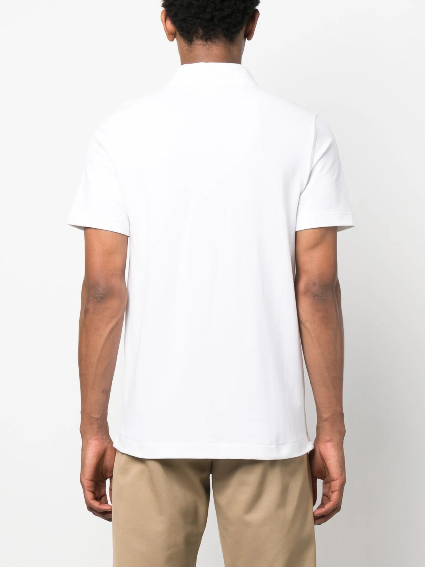 logo-patch short-sleeve polo shirt