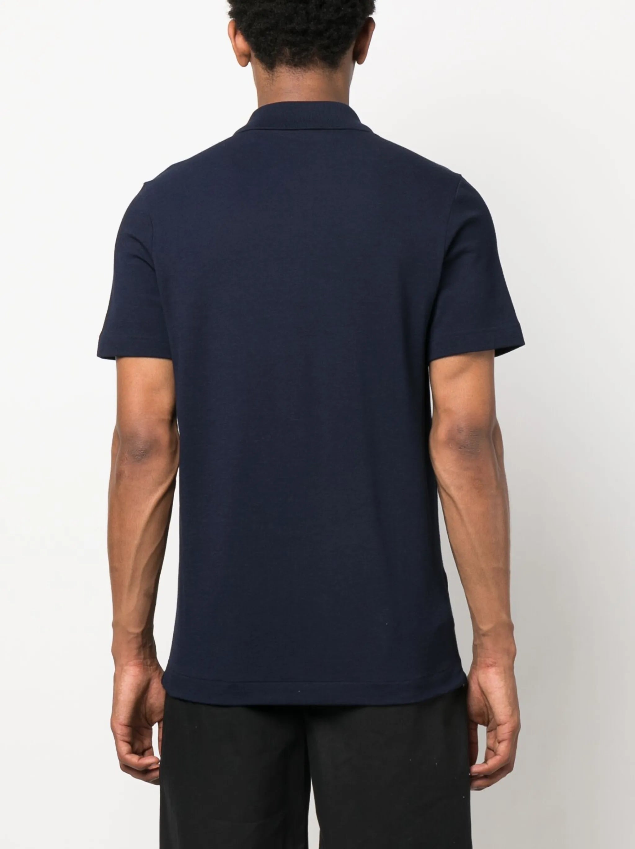 logo-patch short-sleeve polo shirt