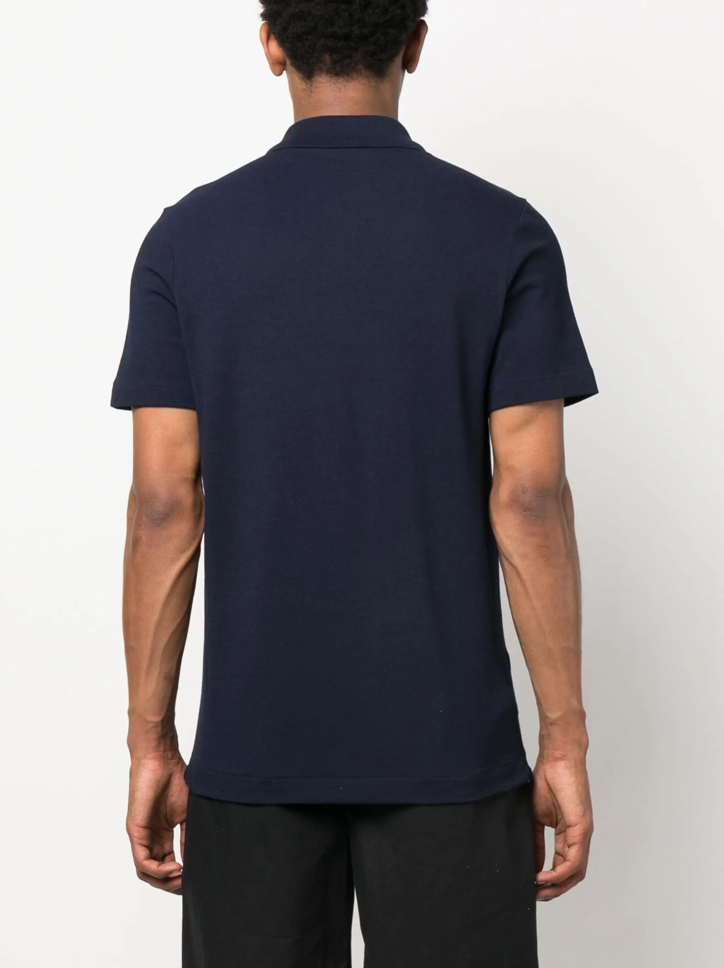 logo-patch short-sleeve polo shirt