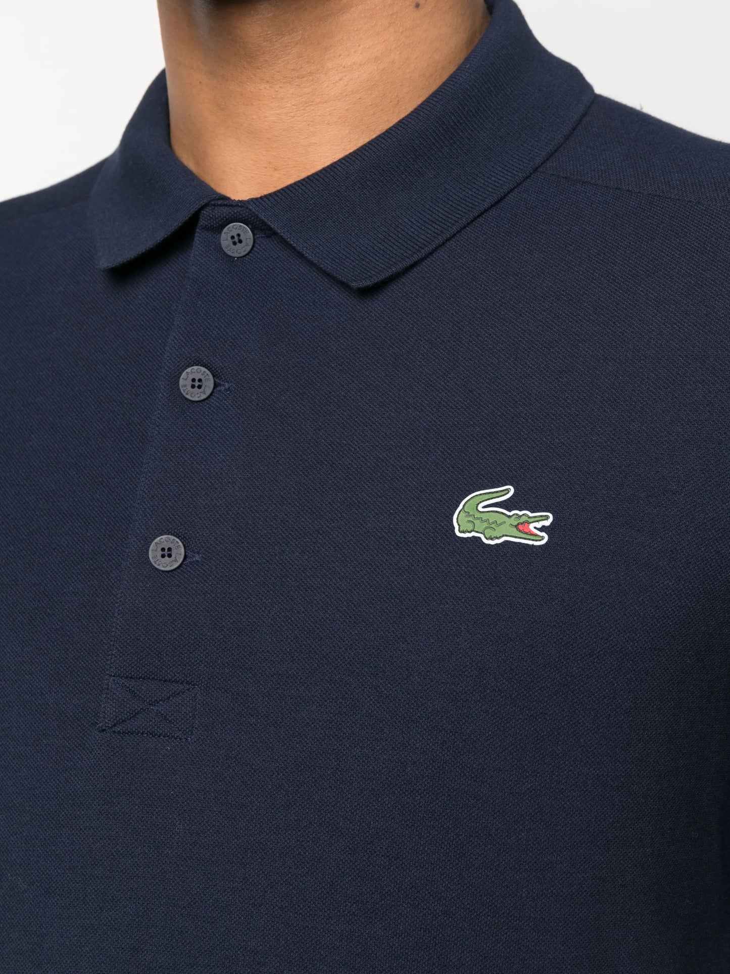 logo-patch short-sleeve polo shirt