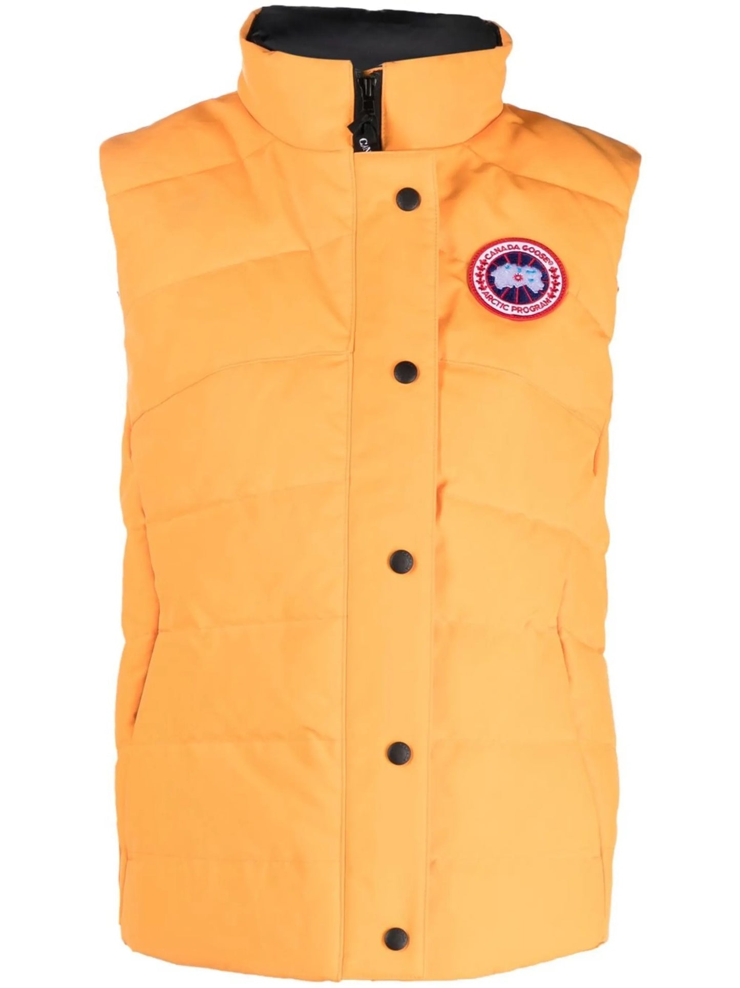 logo-patch padded gilet