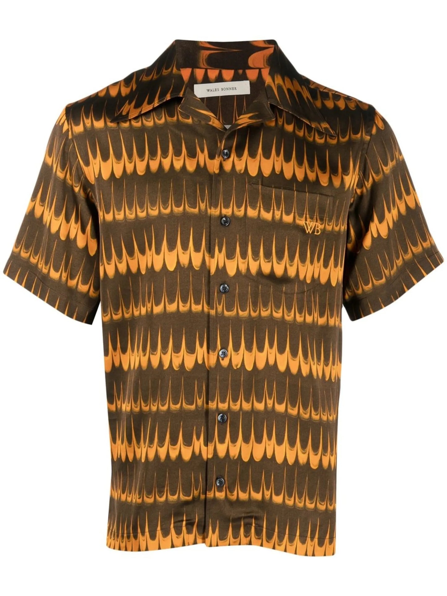 geometric-print short-sleeve shirt