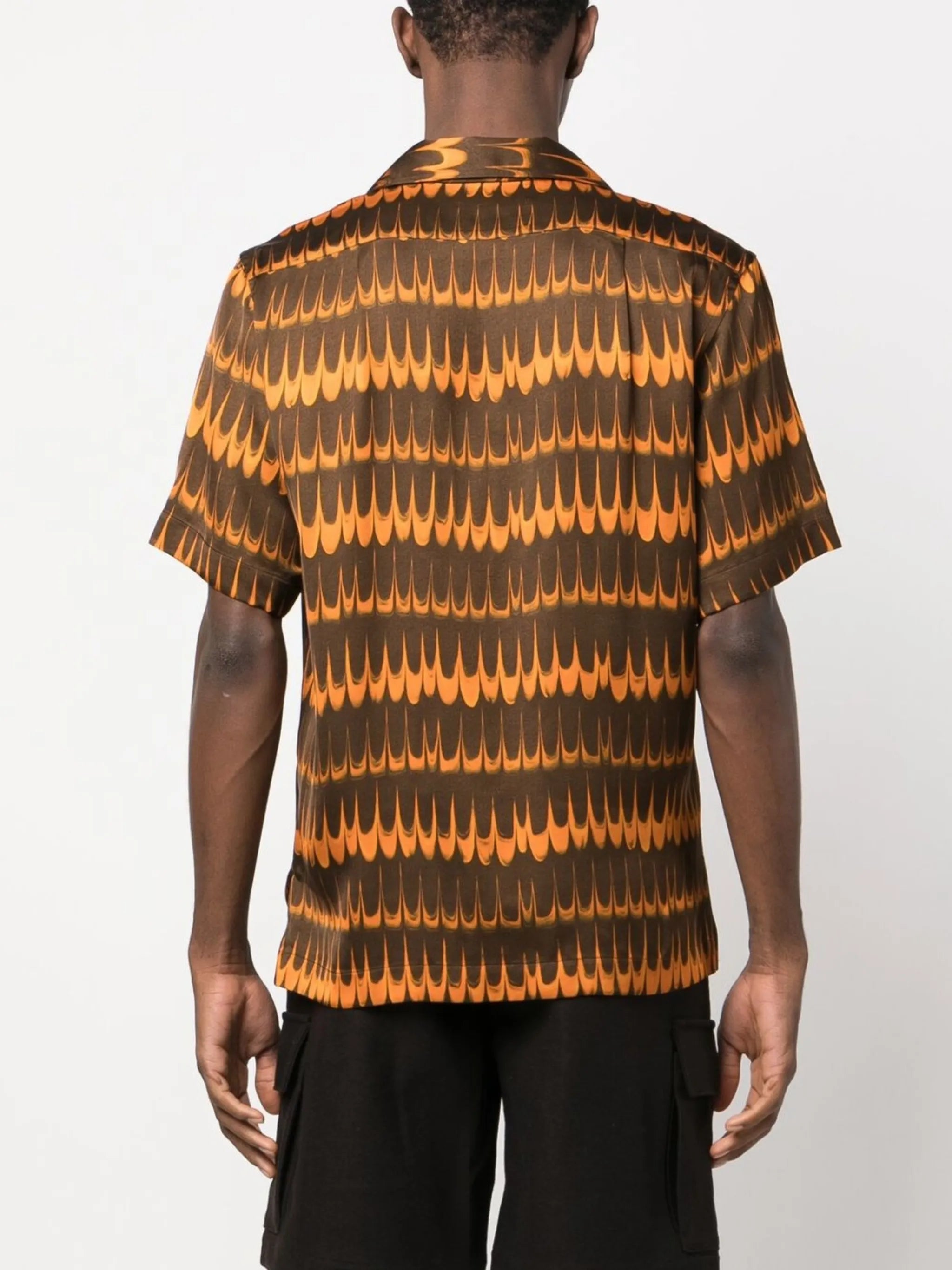 geometric-print short-sleeve shirt