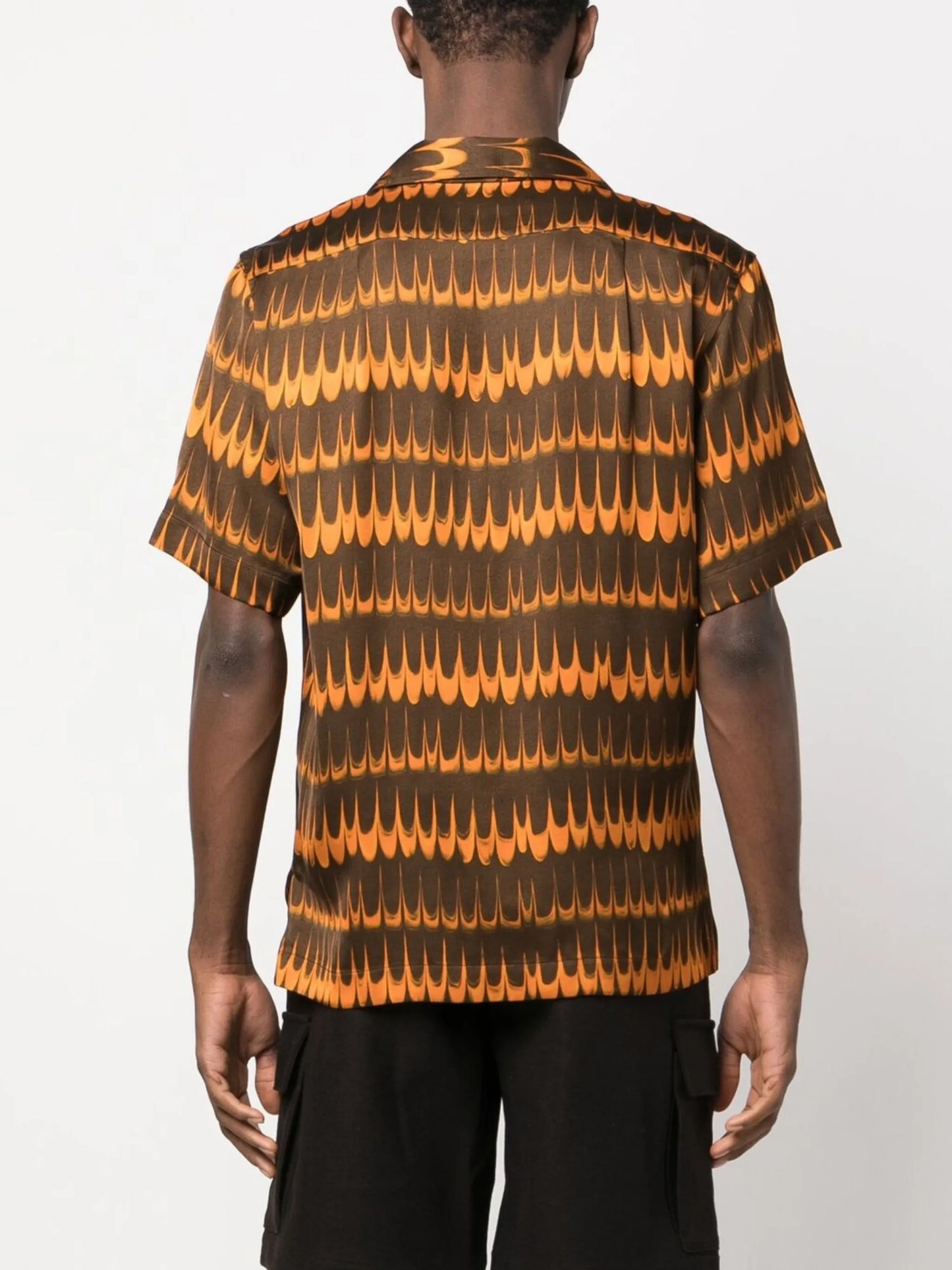 geometric-print short-sleeve shirt