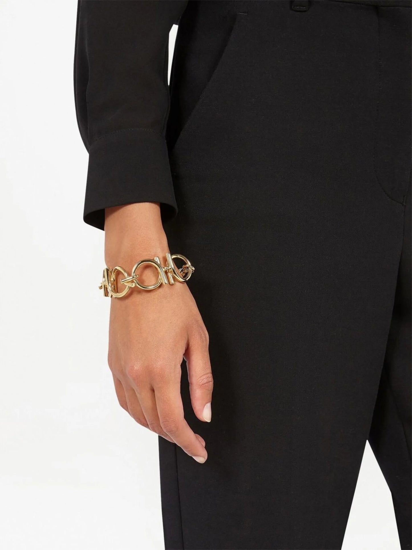 Gancini chain-link bracelet