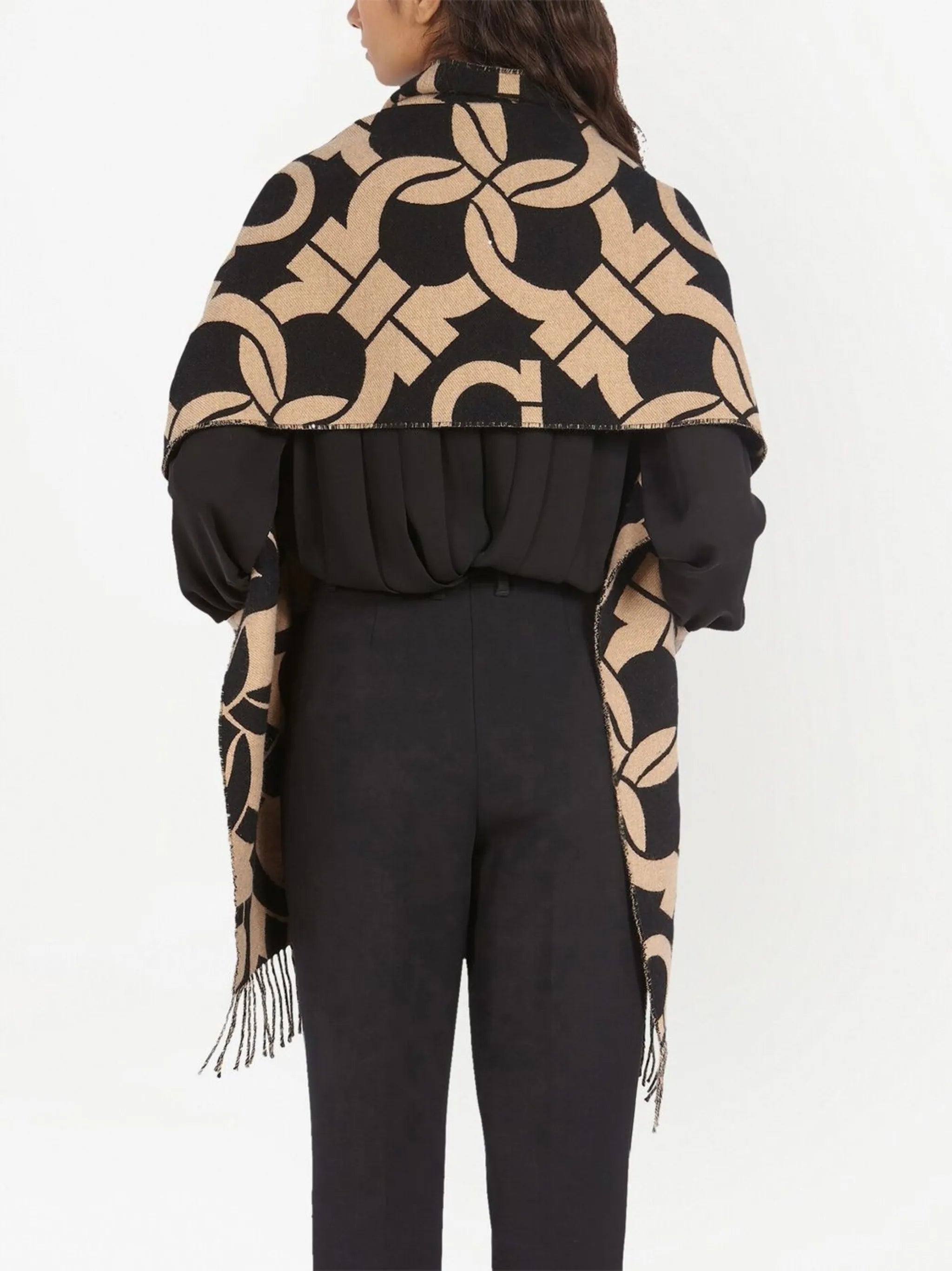 Gancini-print scarf