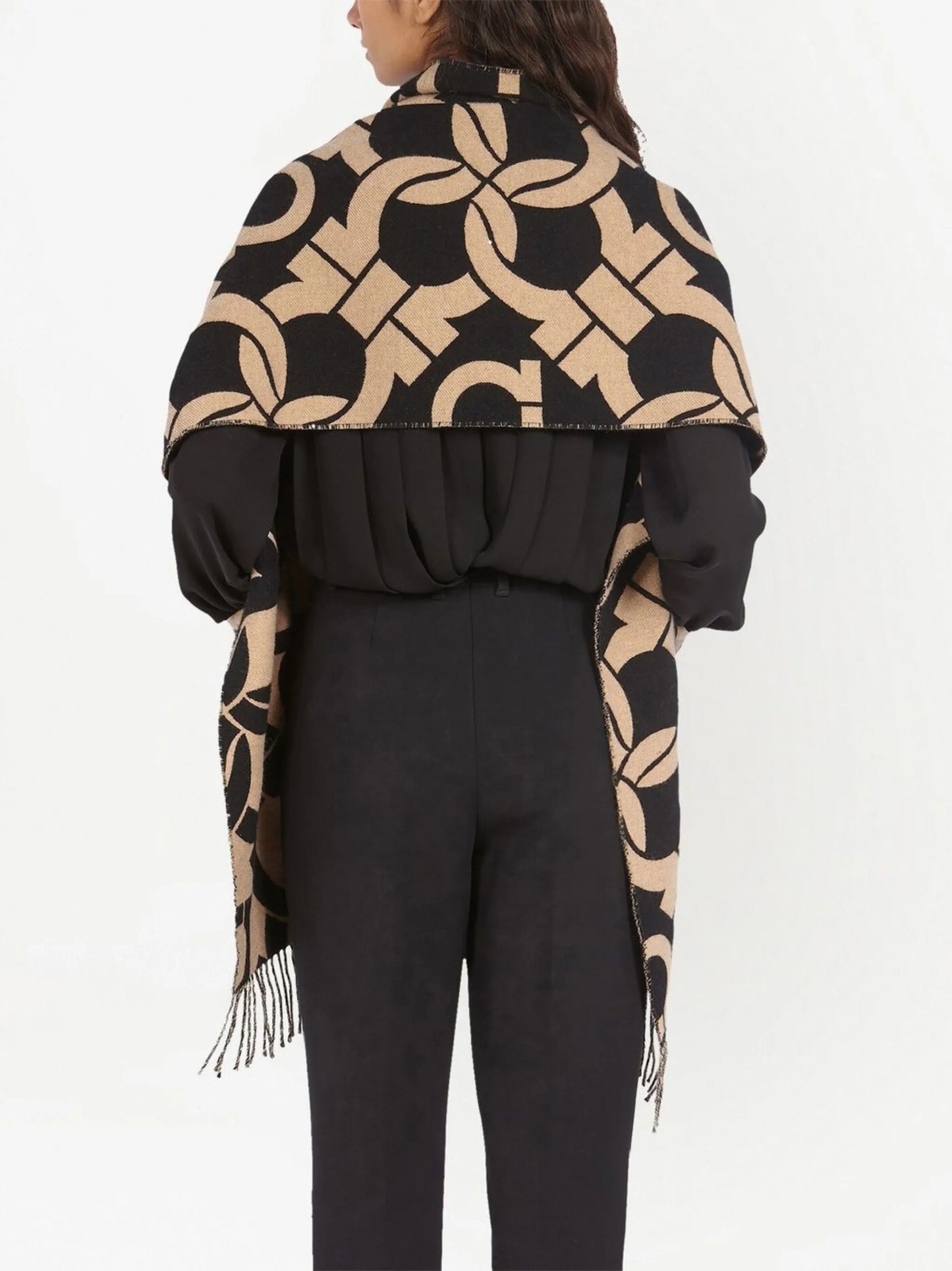 Gancini-print scarf
