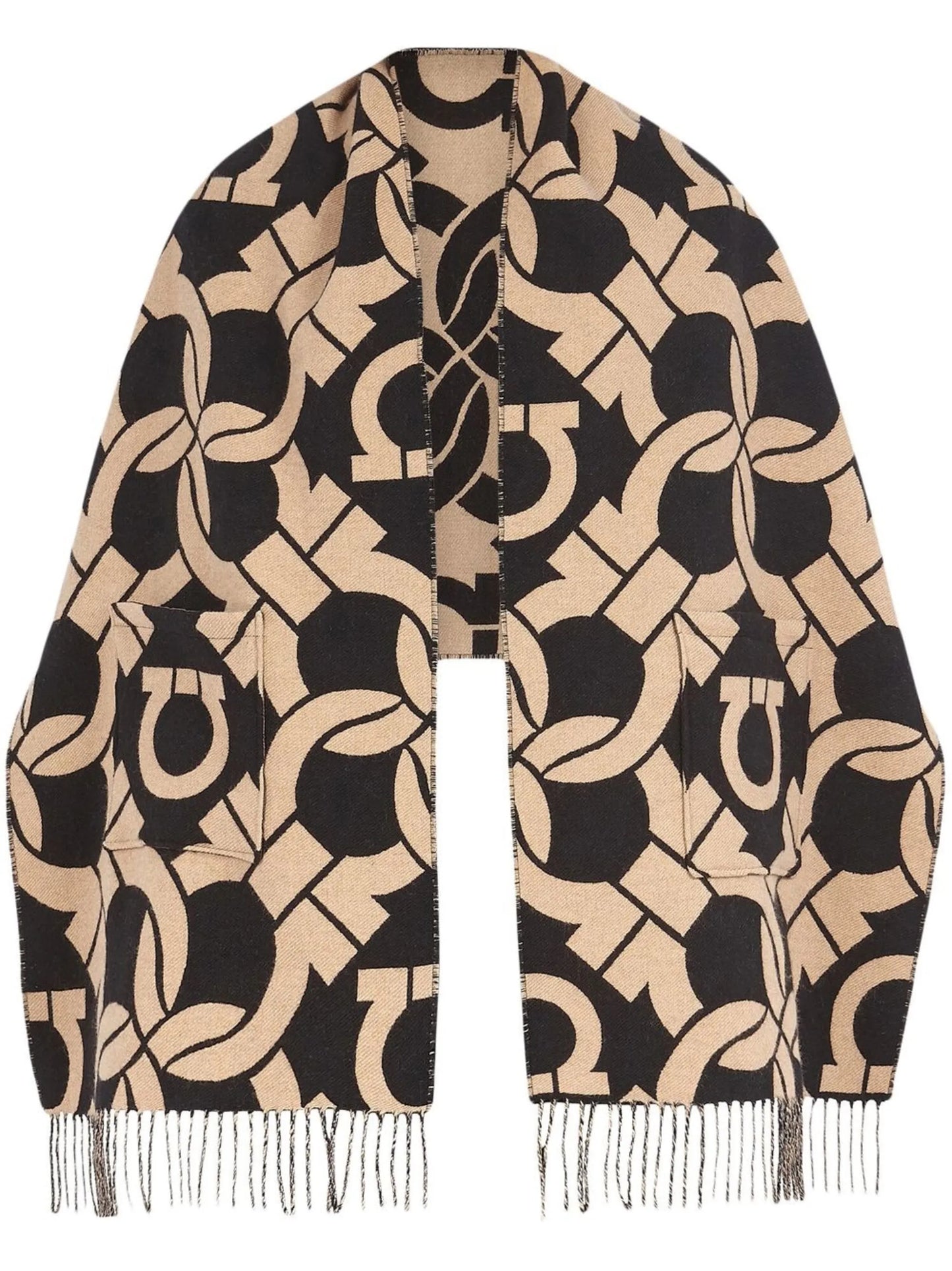 Gancini-print scarf