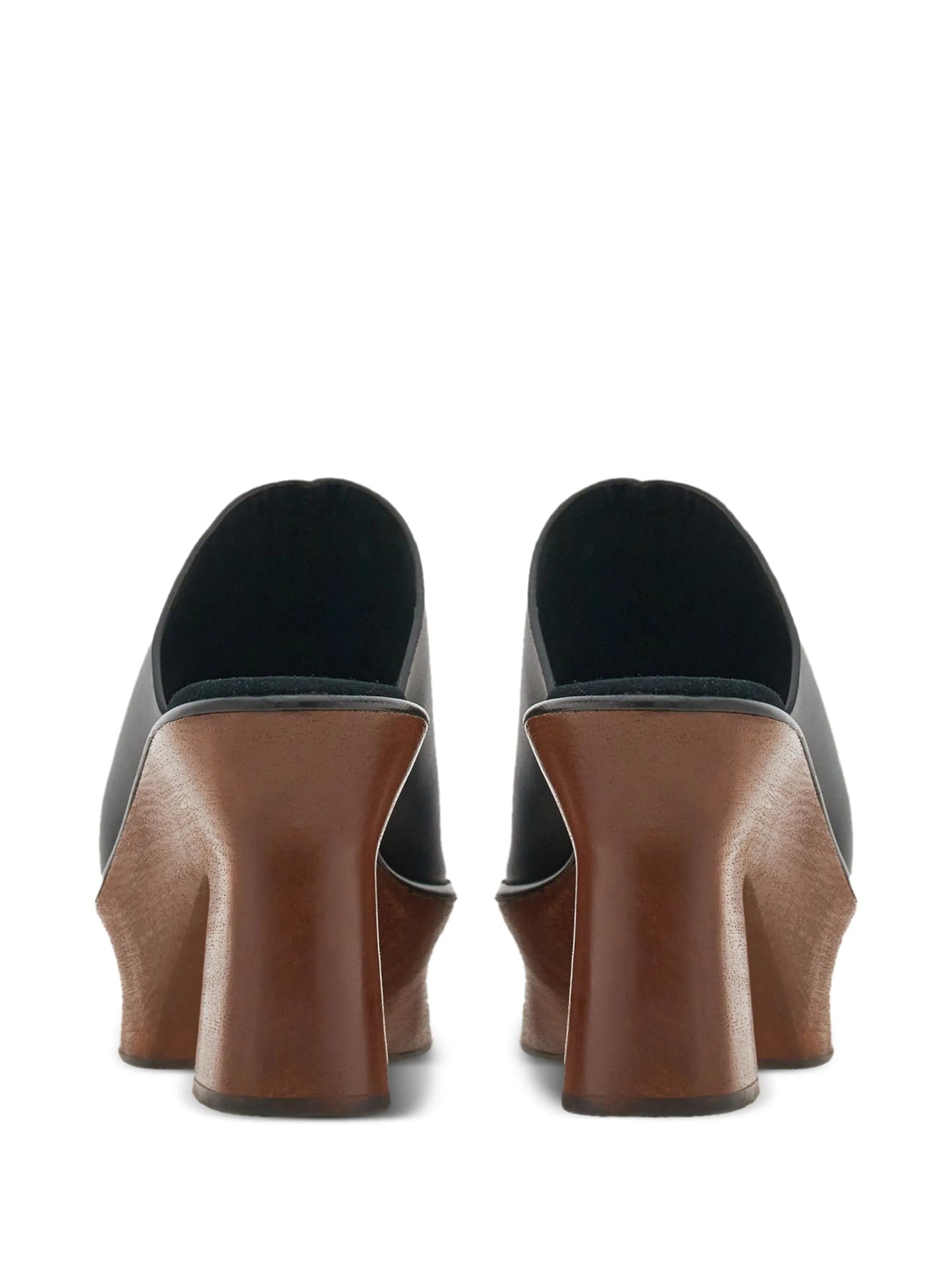 85mm leather wedge sandals