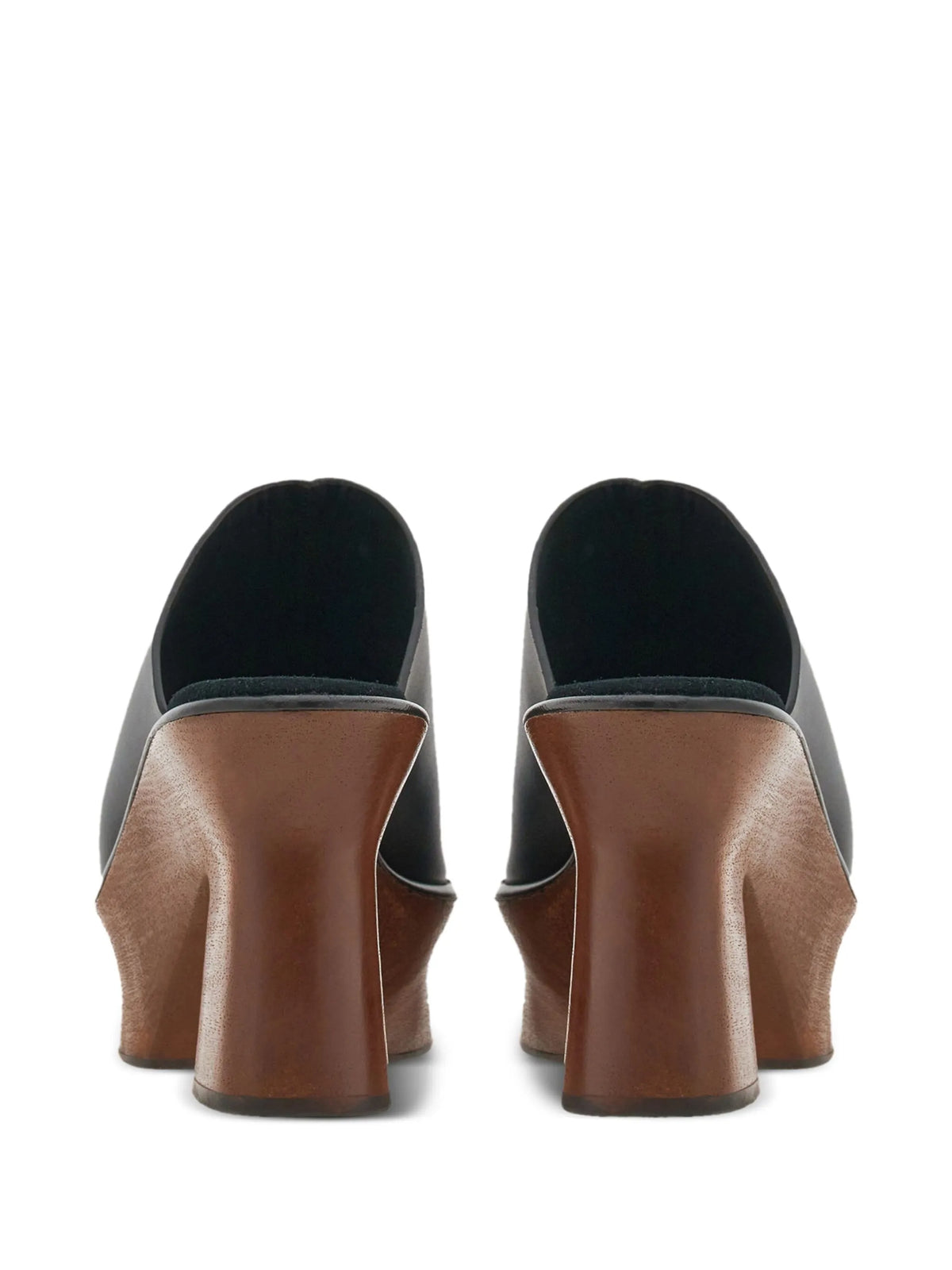85mm leather wedge sandals