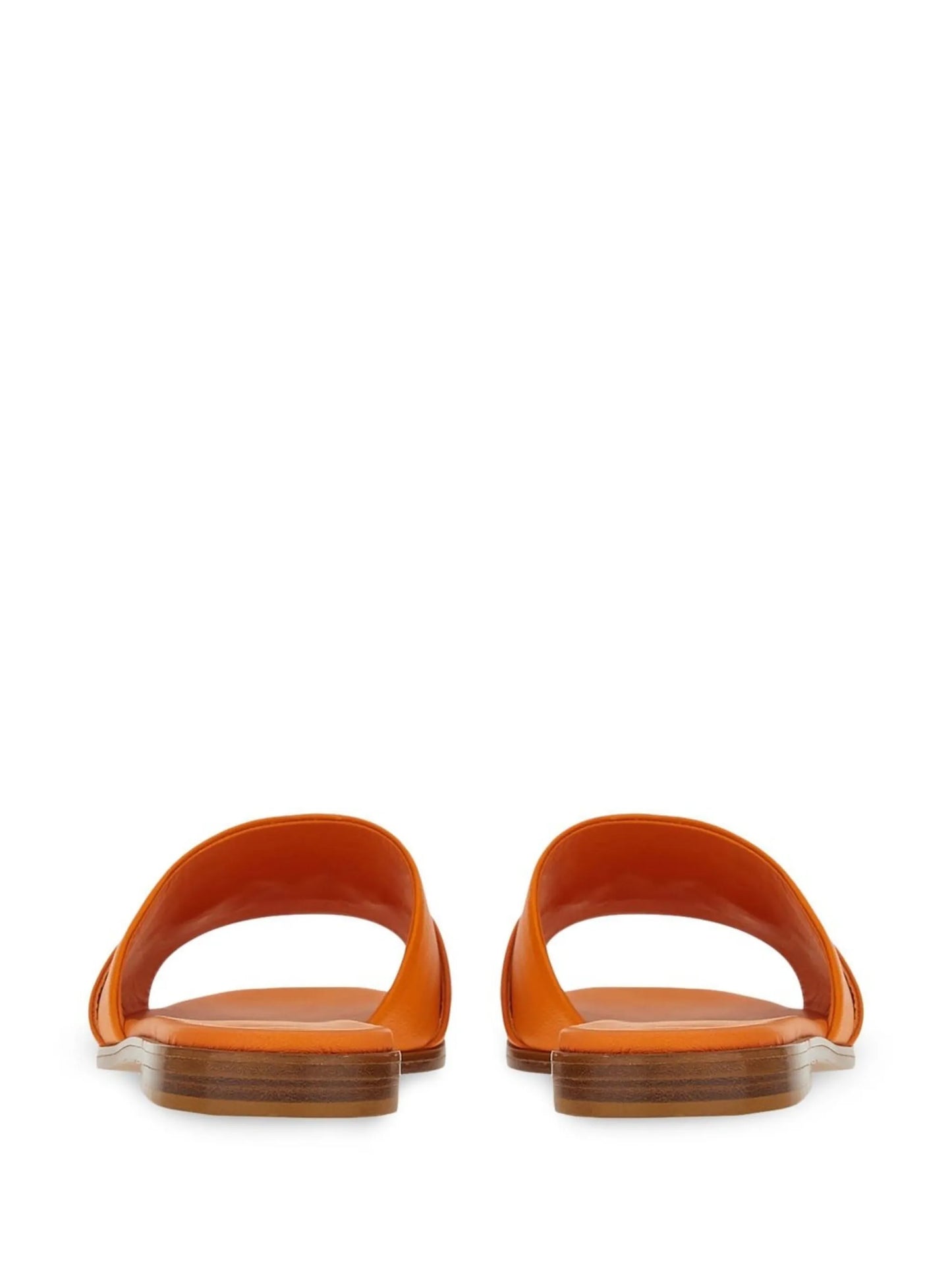 Gancini leather slide sandals