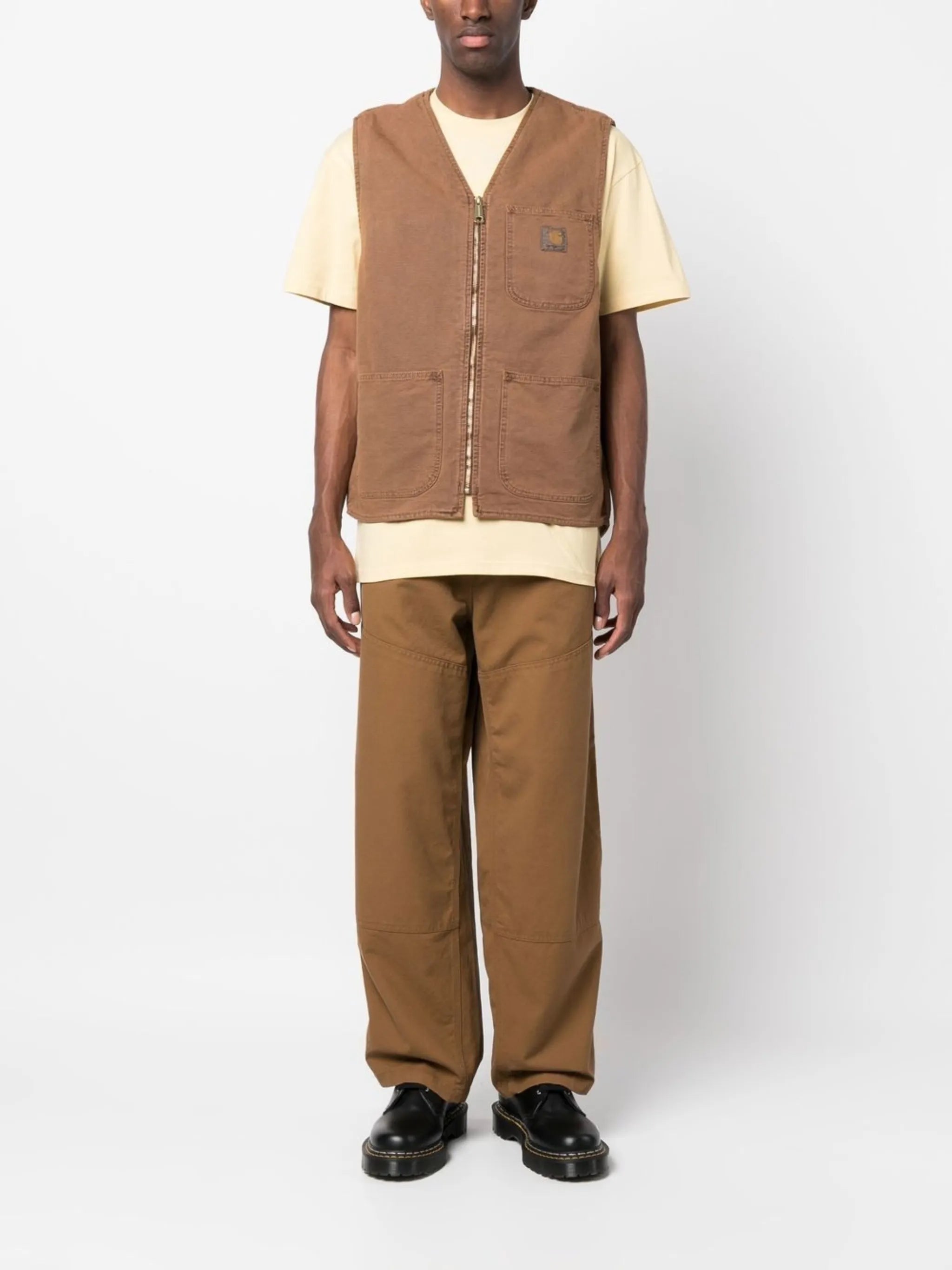 organic cotton denim waistcoat