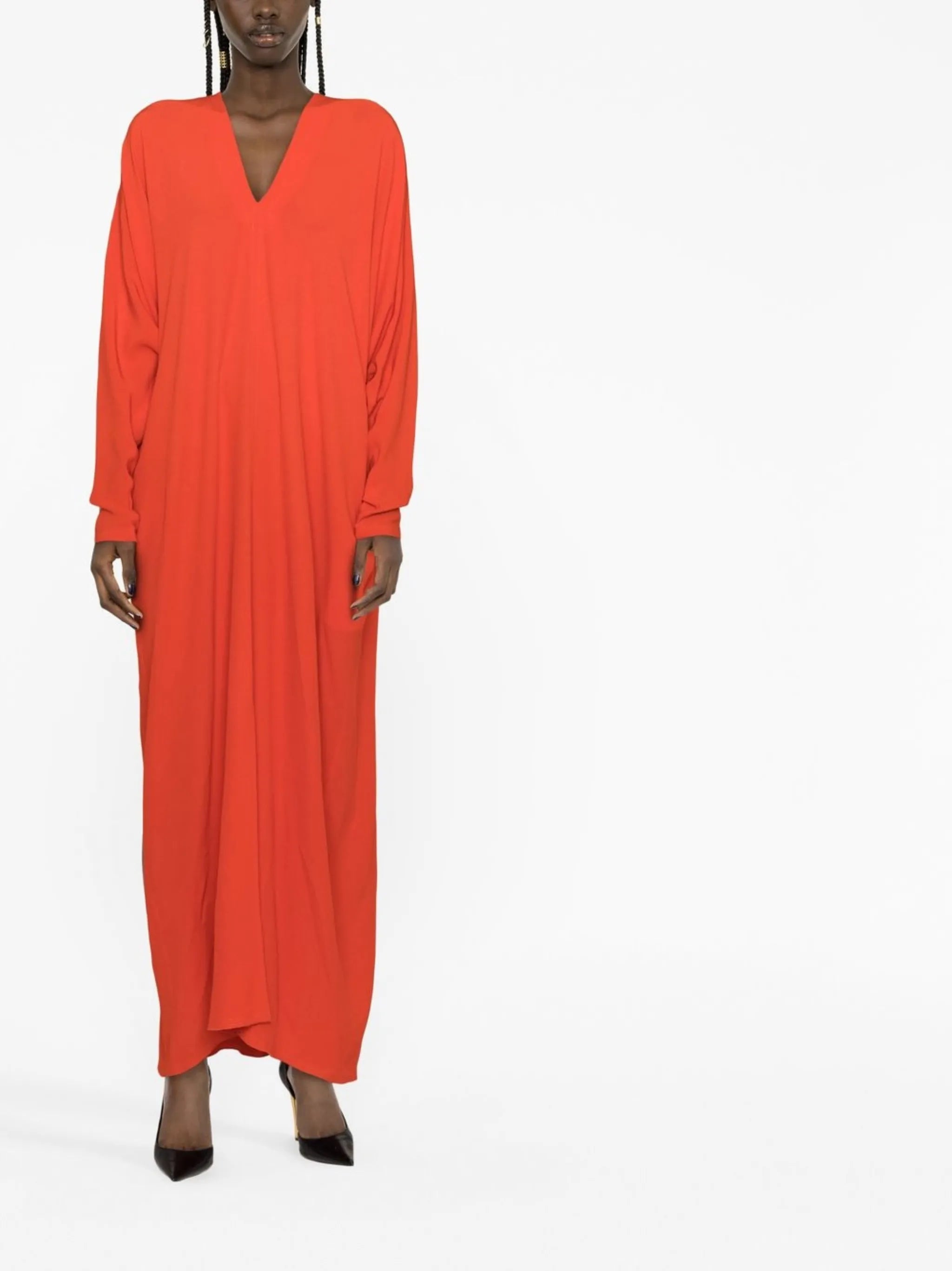draped kaftan dress