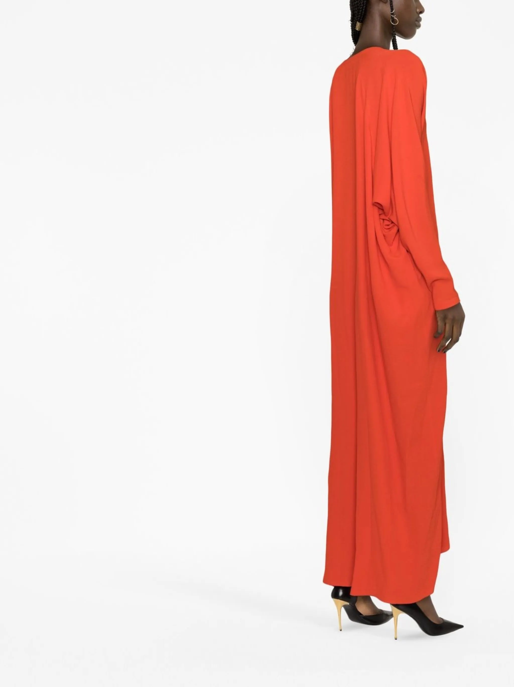 draped kaftan dress