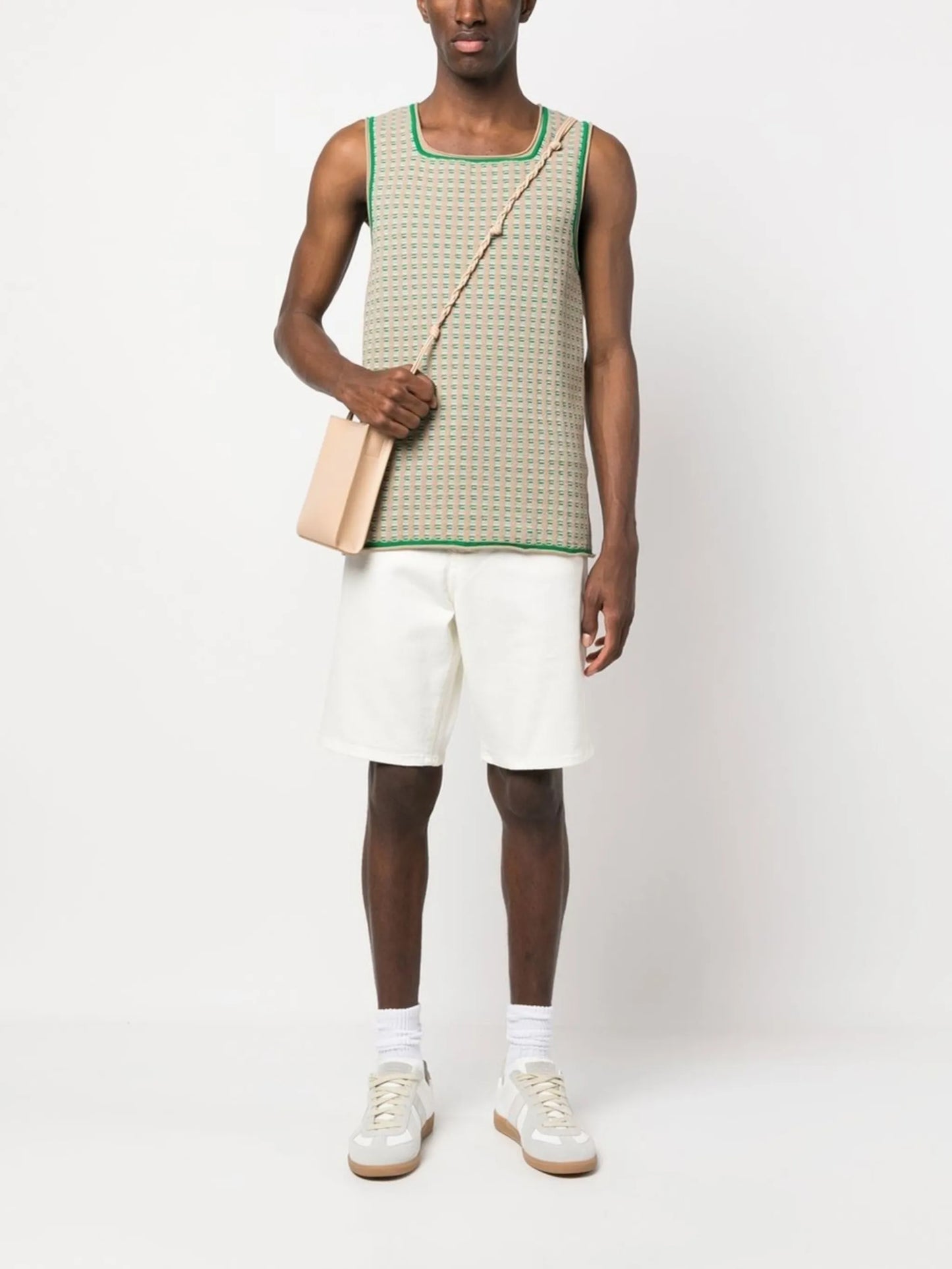 Le Macio jacquard knitted vest