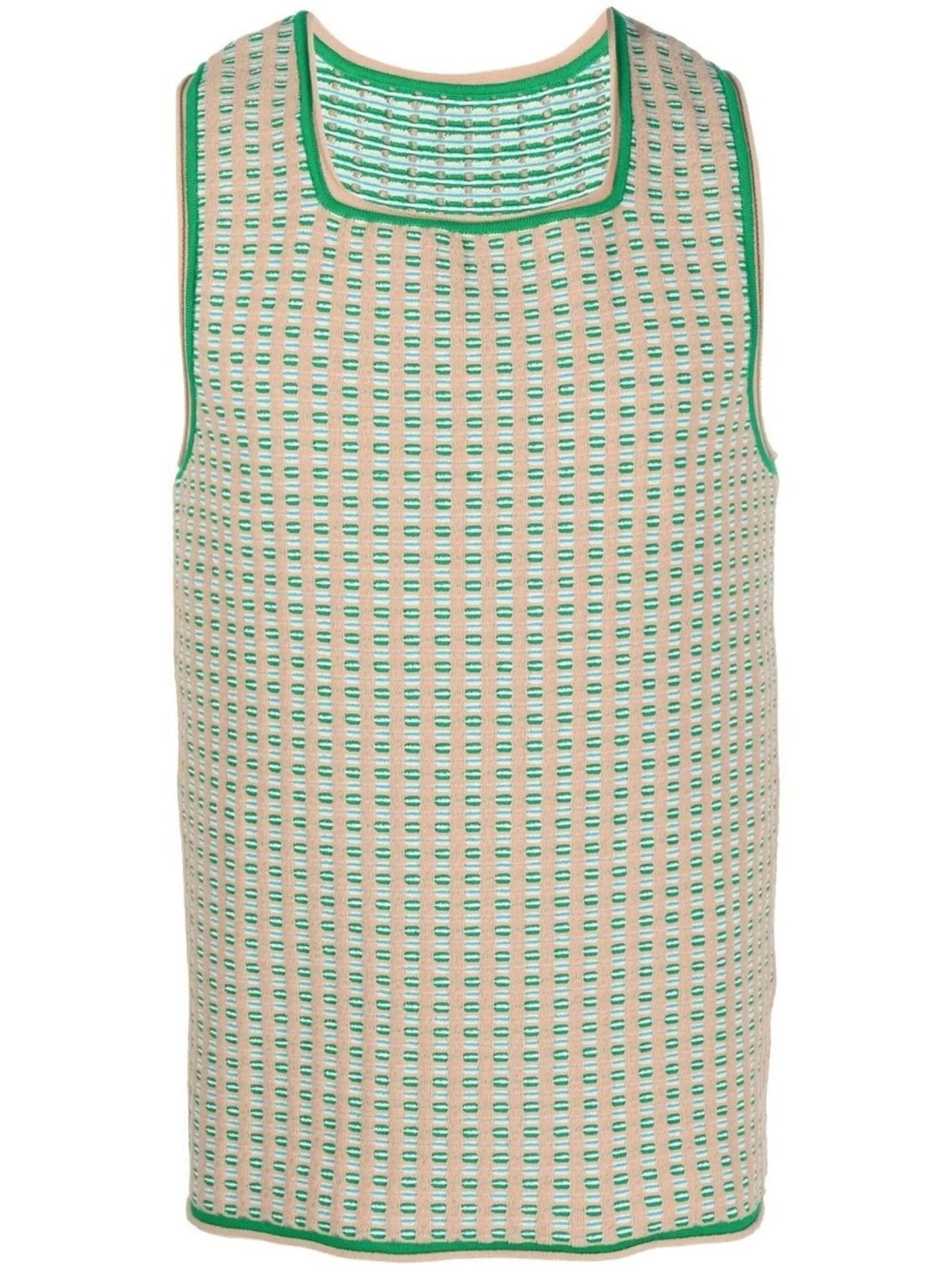 Le Macio jacquard knitted vest