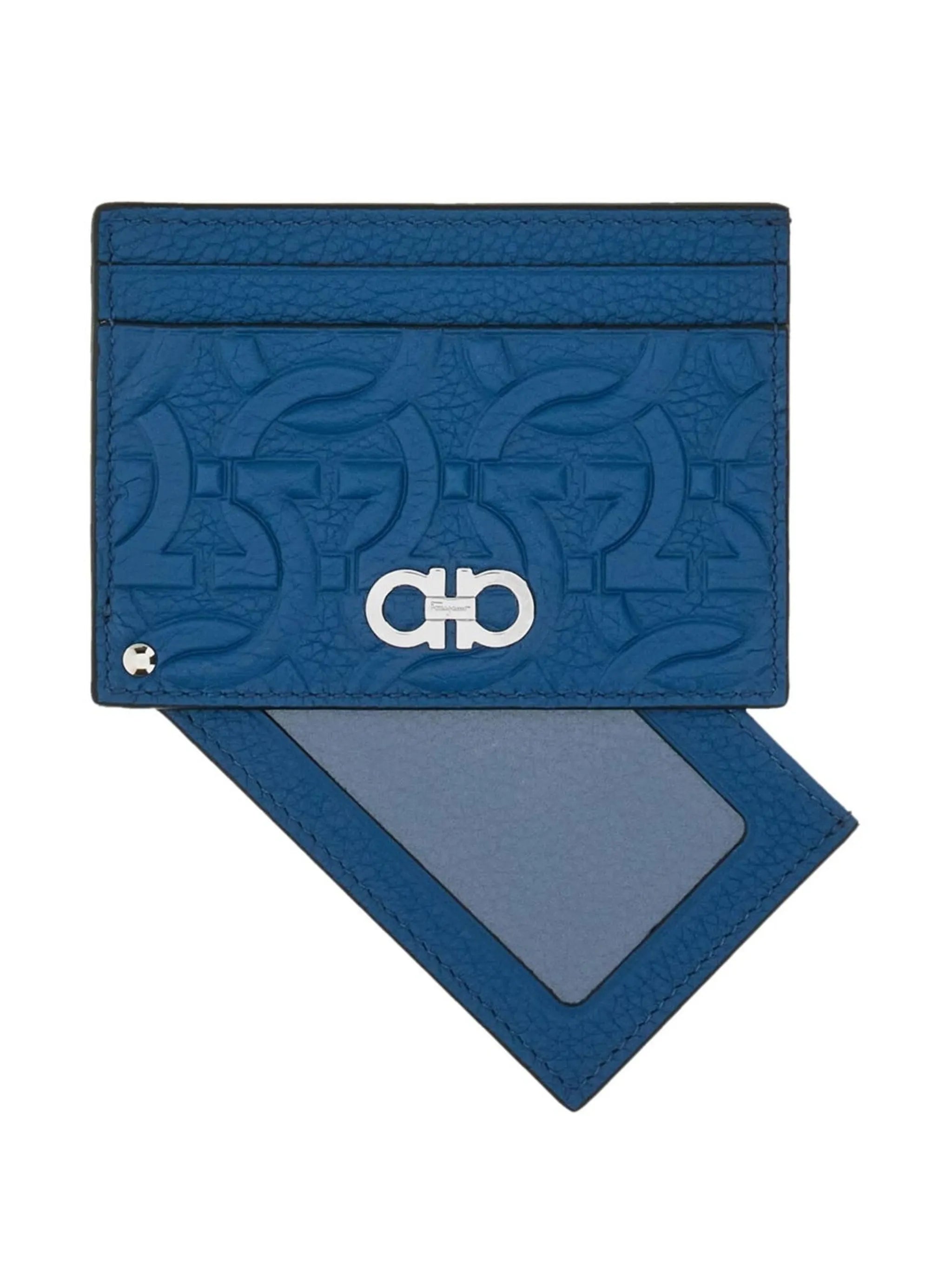 Gancini embossed-logo cardholder