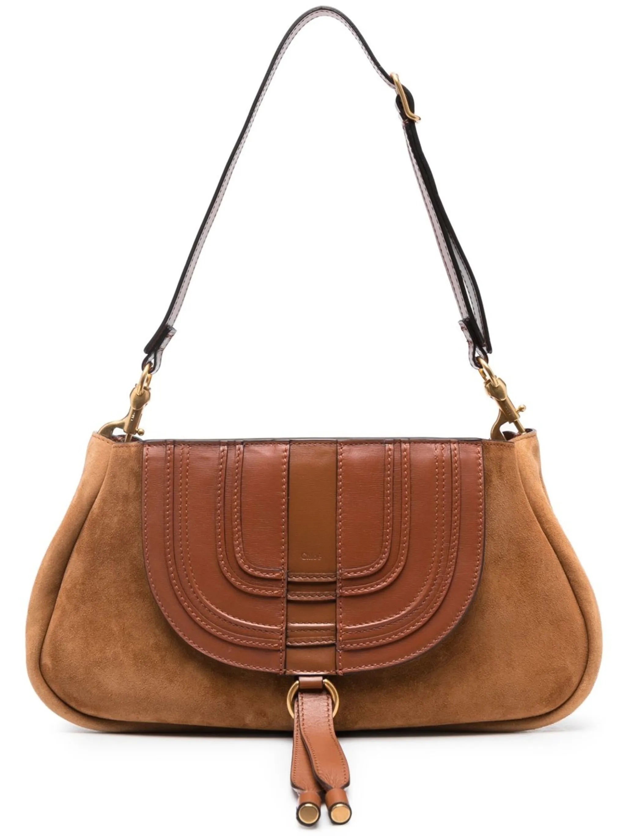 Marcie suede shoulder bag