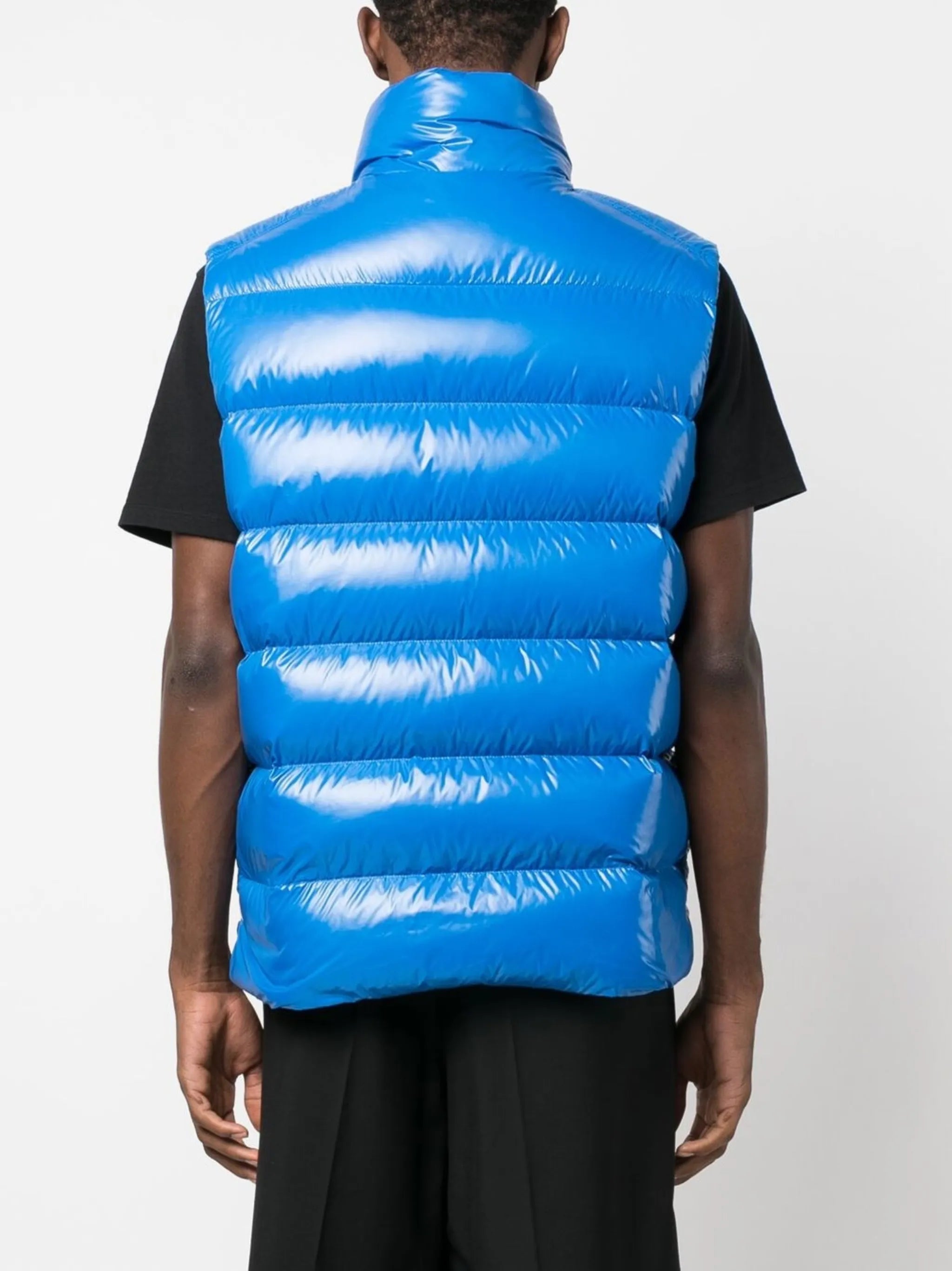 logo-patch padded gilet