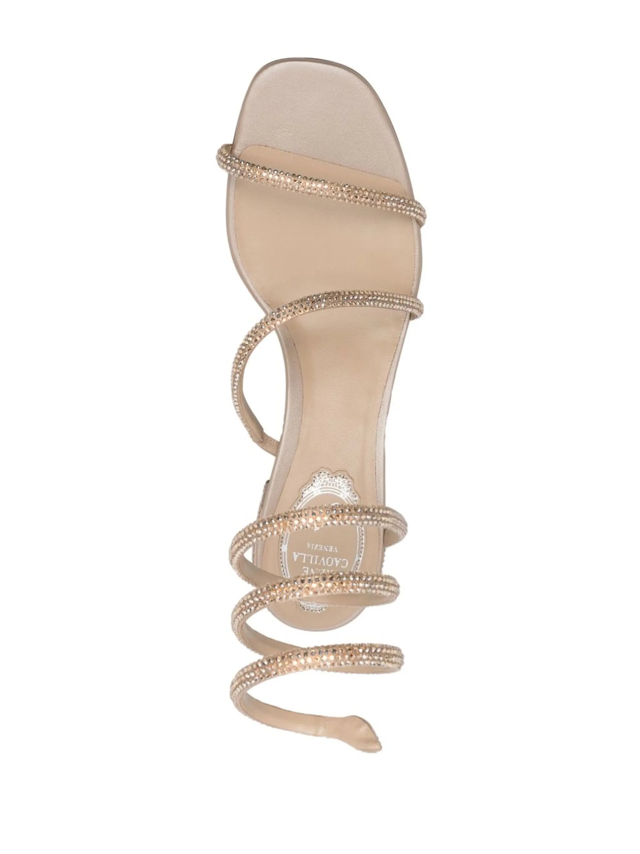 crystal-embellished heeled sandals