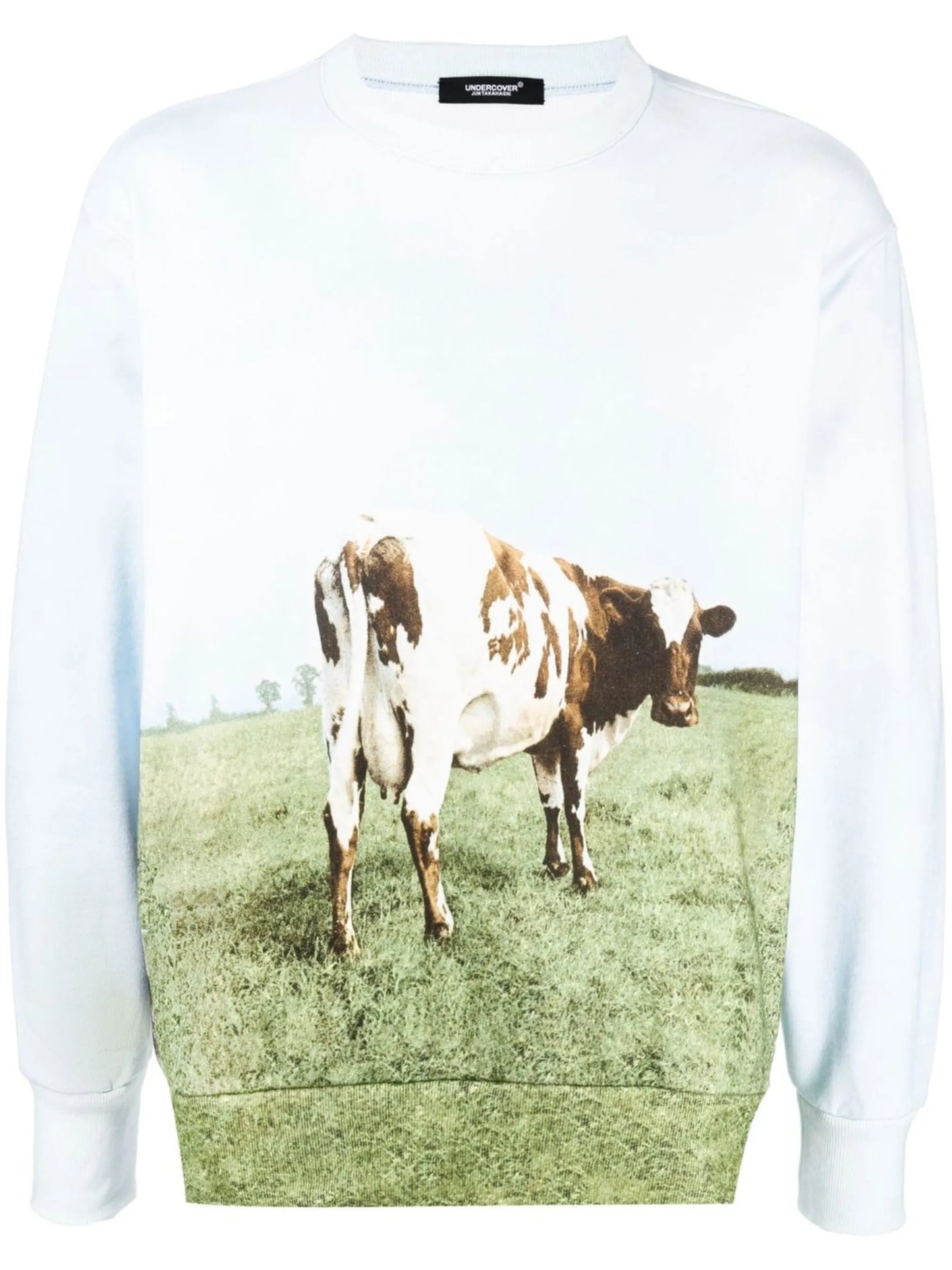 photograph-print cotton sweatshirt