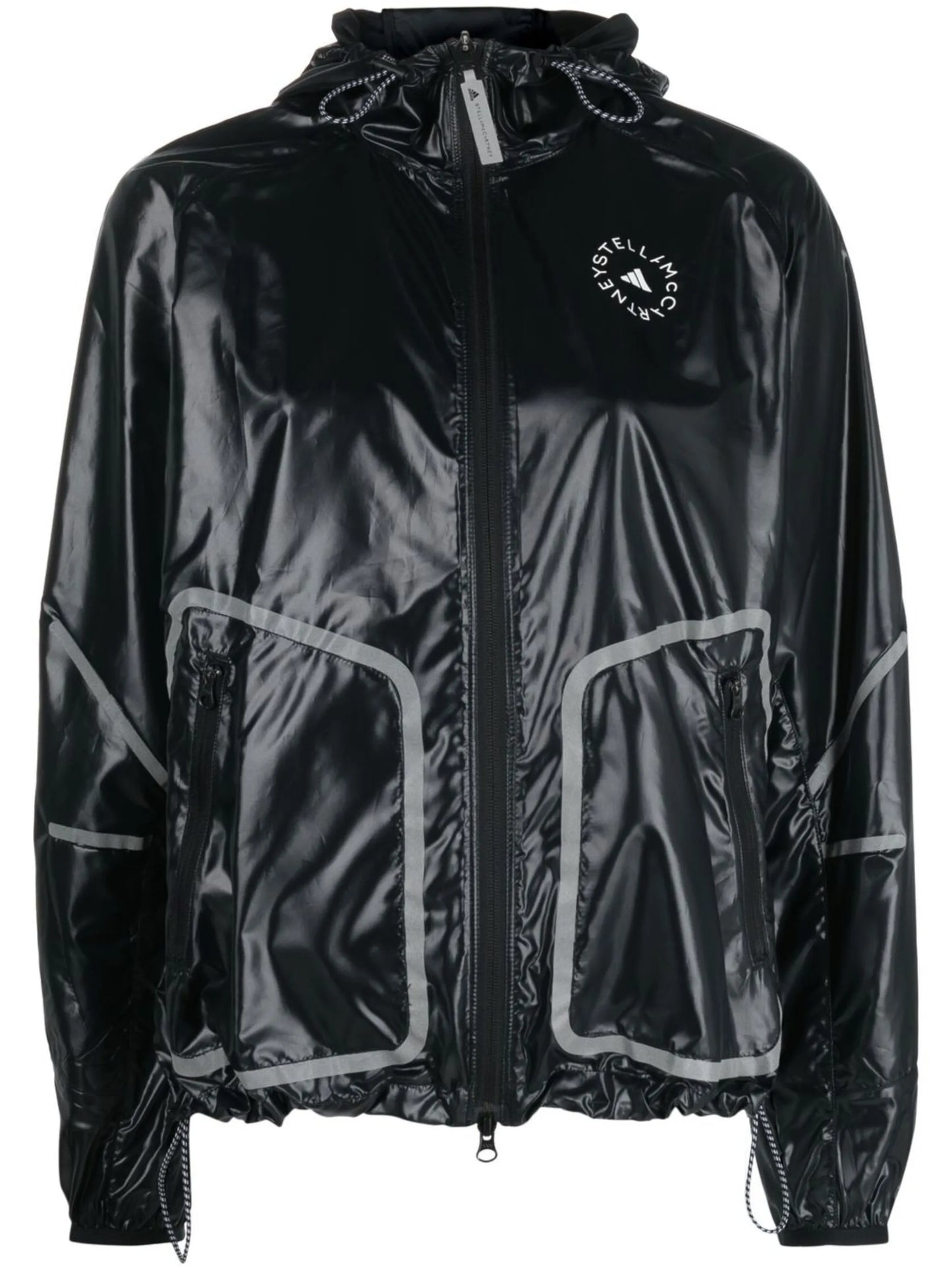 zip-up hooded jacket