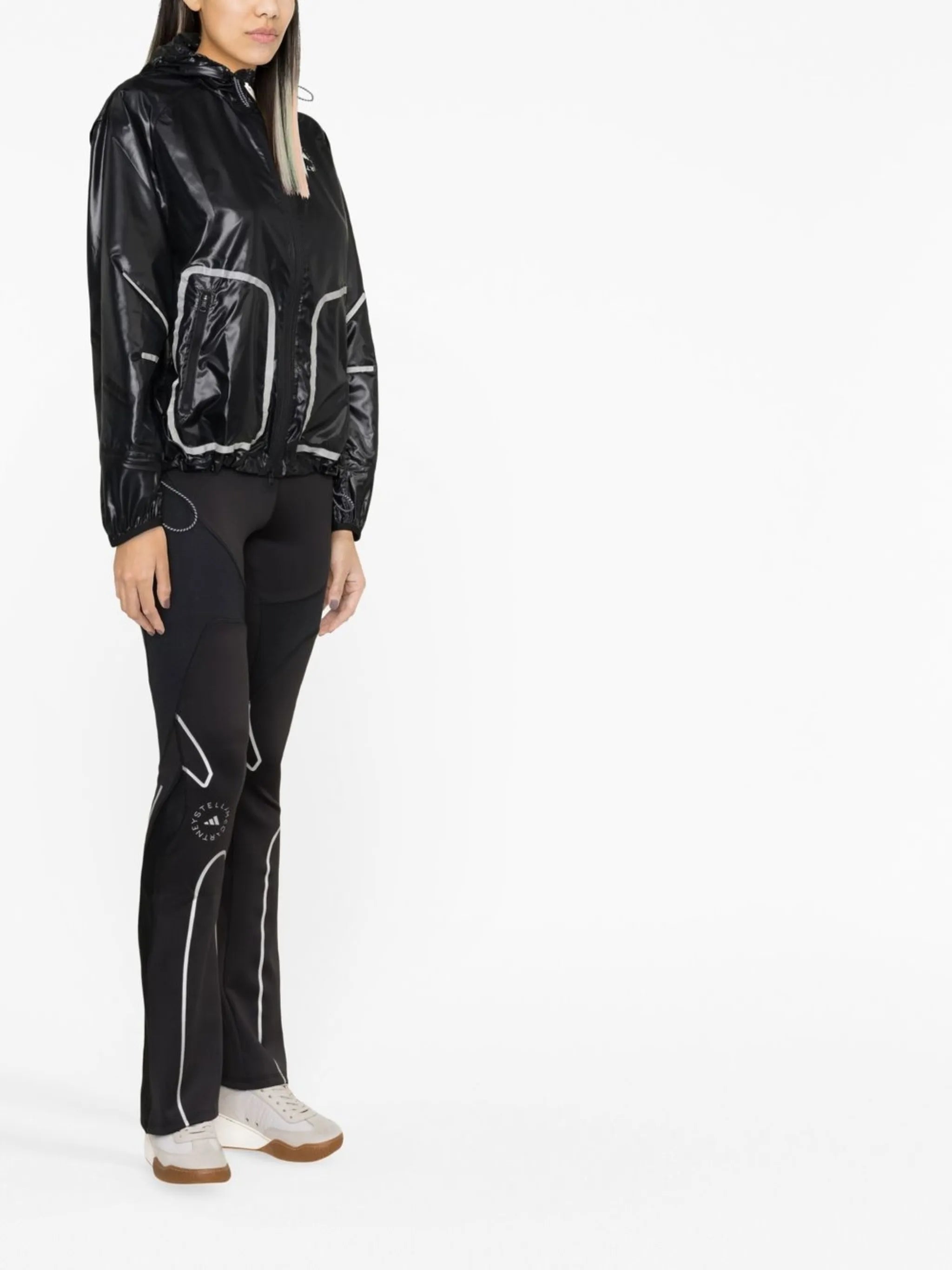 zip-up hooded jacket