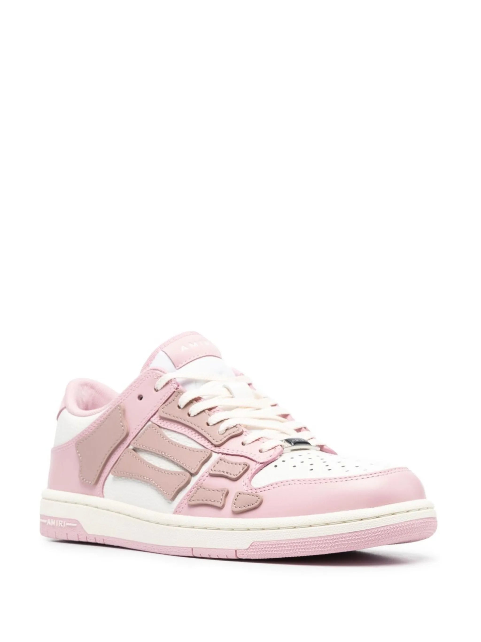 lace-up panelled sneakers