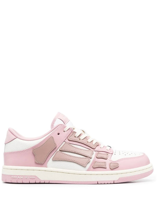lace-up panelled sneakers